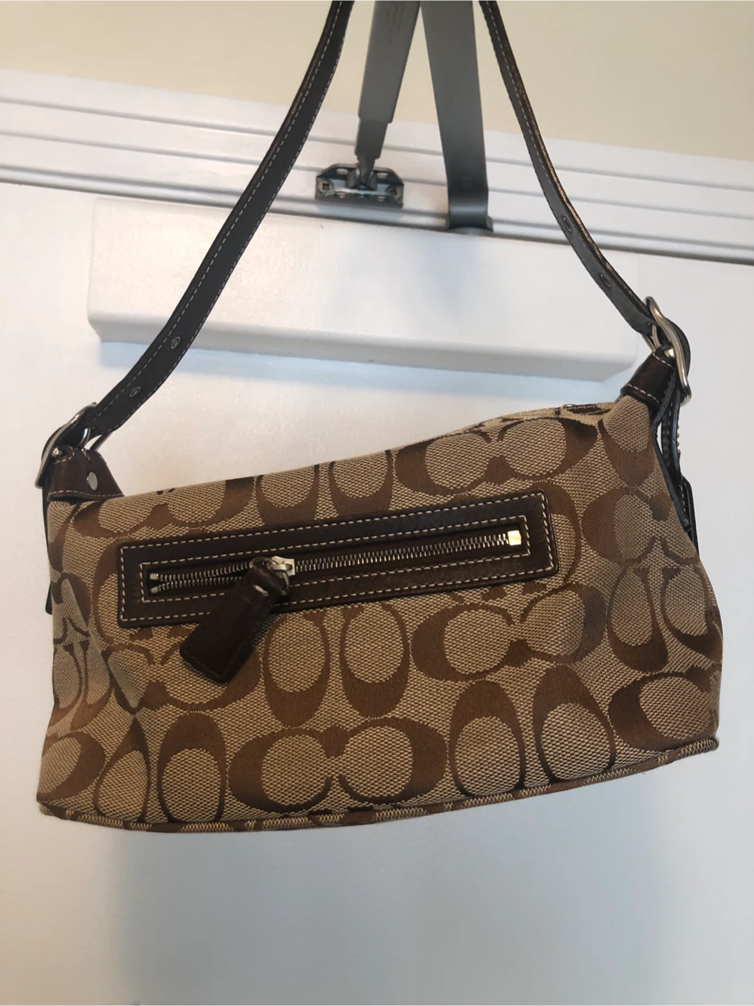 Coach Signature C Monogram Shoulder Bag