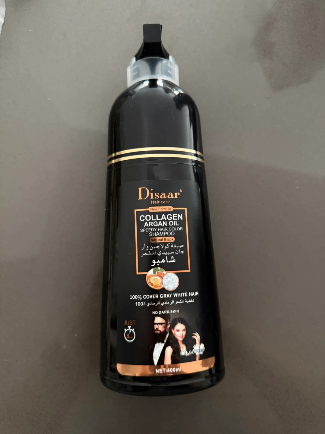 Collagen Argan Oil Speedy Hair Color Shampoo - Natural Black - photo 2