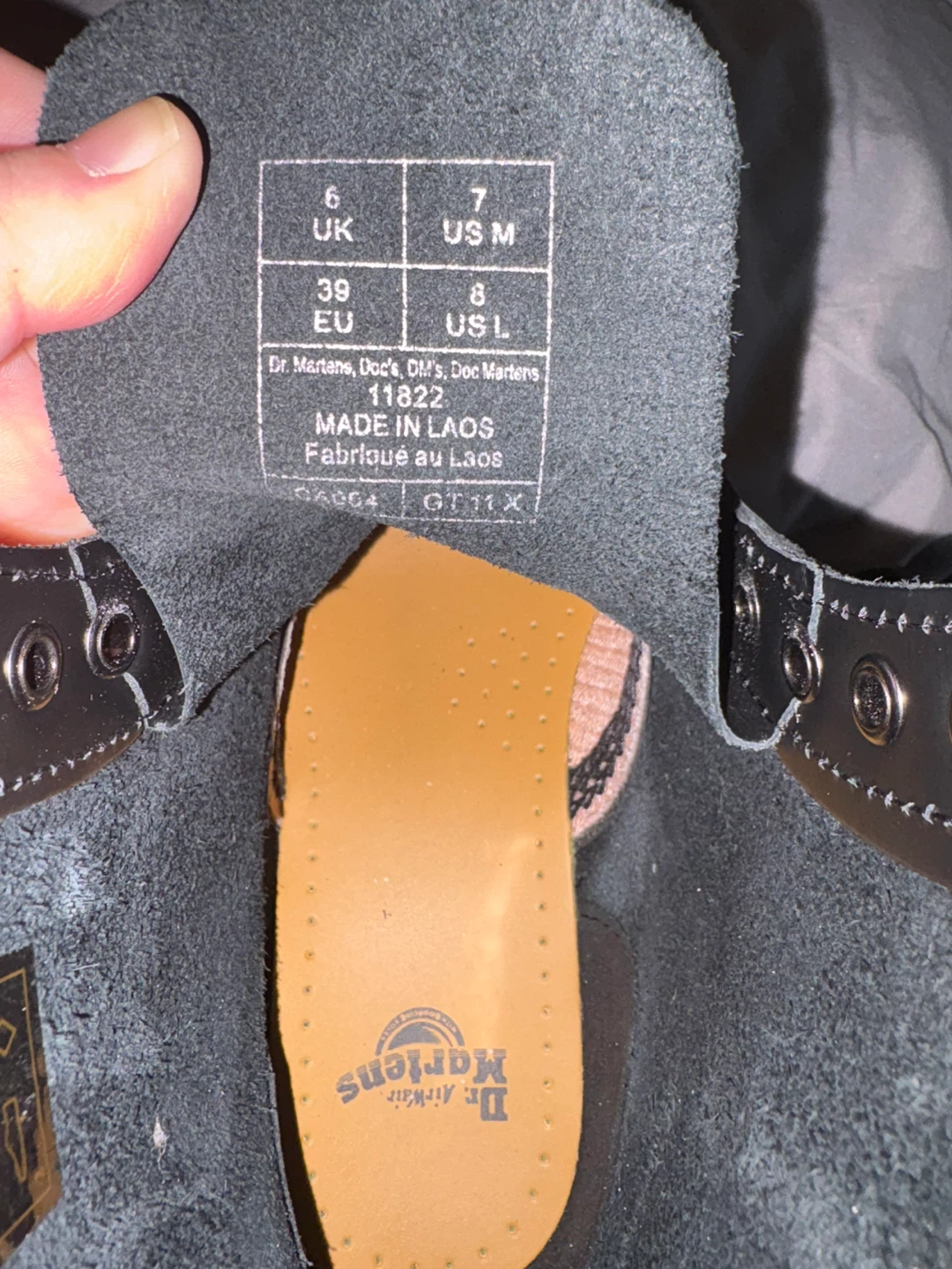 Dr. Martens 1460 UK Size 6 Smooth Leather Shoes Black unisex - photo 4