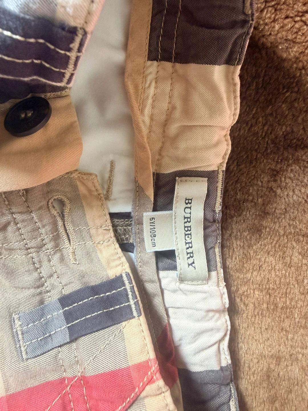 Burberry and Polo Ralph Lauren Plaid Shorts - Size 6/110cm