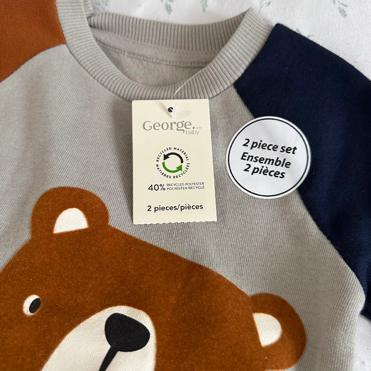 NWT George Baby Bear 2-Piece Set - 3-6M - photo 3