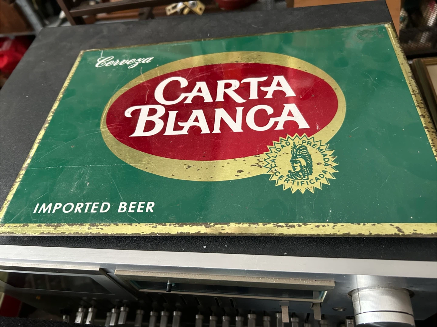 Carta Blanca Cerveza Imported Beer Sign