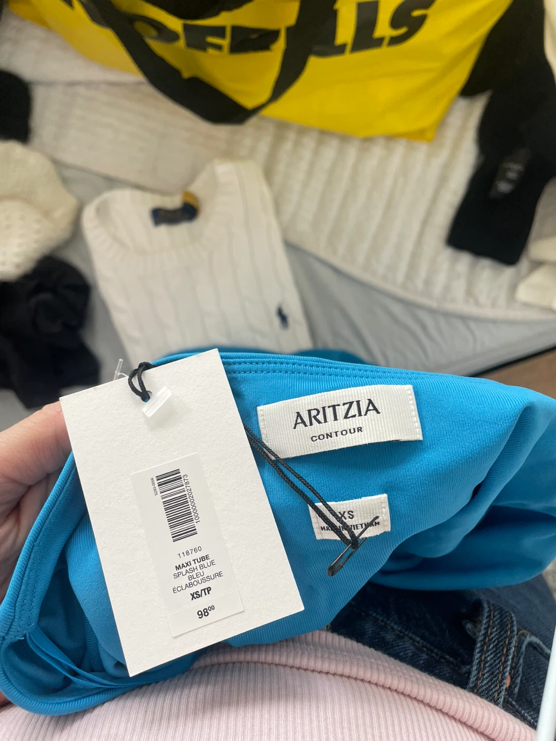Aritzia Contour Original Enrapture  Maxi Tube Dress XS Blue - photo 2