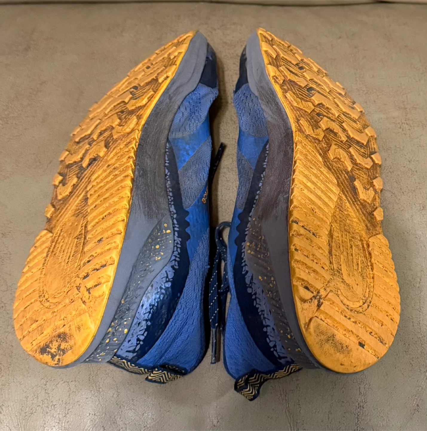 New Balance Blue Trail Running Shoes, youth size 6.5, $10 - photo 2
