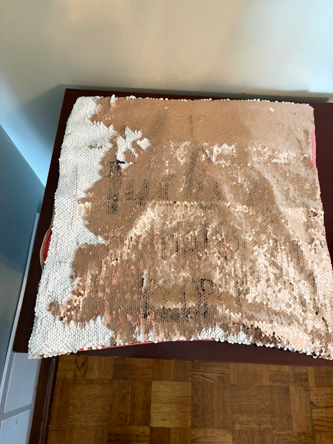 Reversible Sequin Pillow Cover - "I Hate People" - photo 2