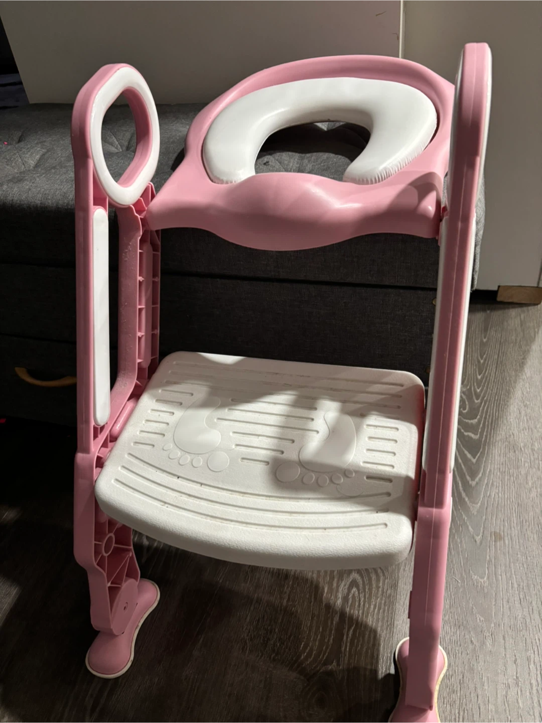 Pink Toddler Potty Training Chair with Ladder