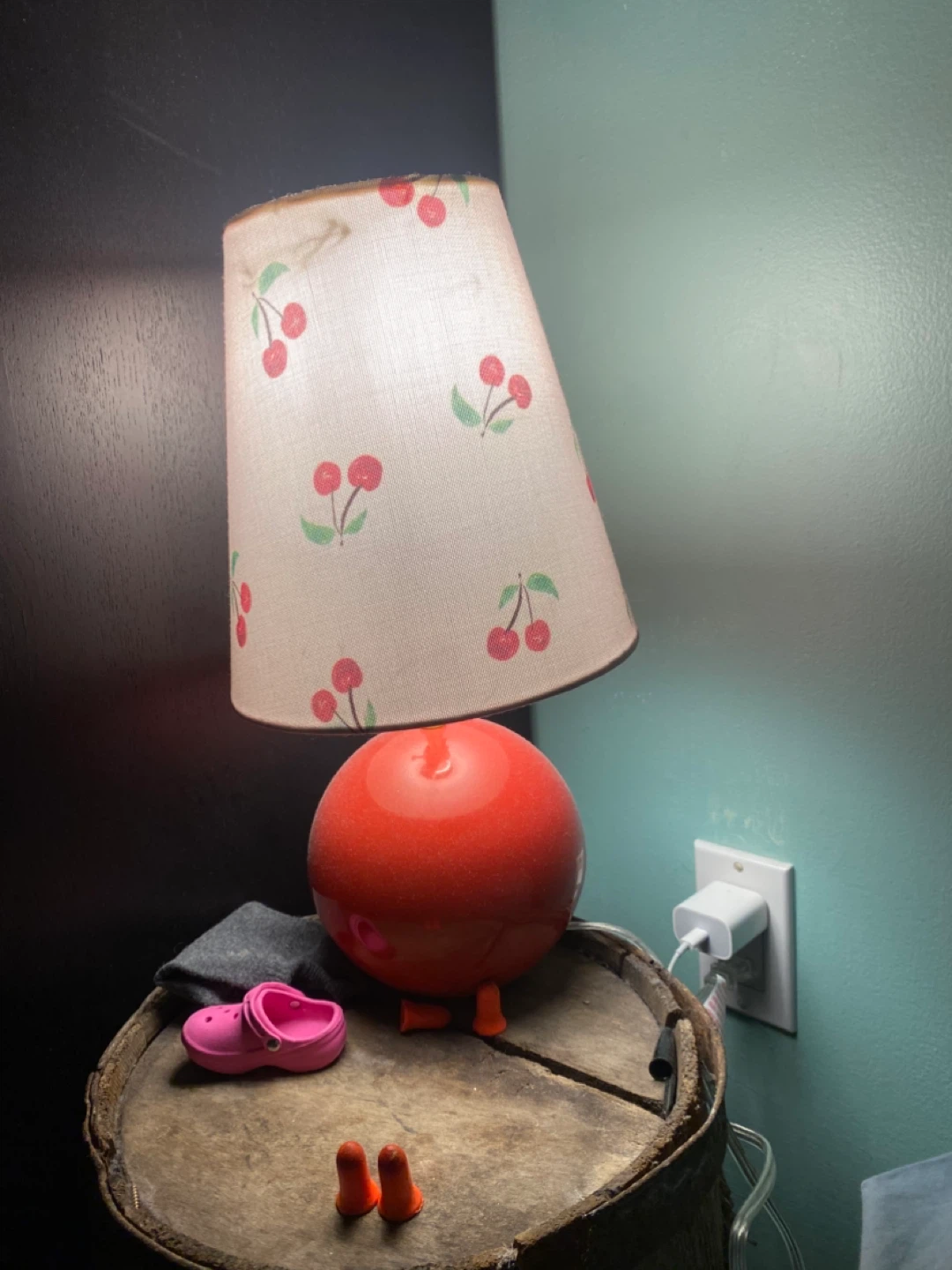 Cherry Lamp with Red Ball Base - photo 2