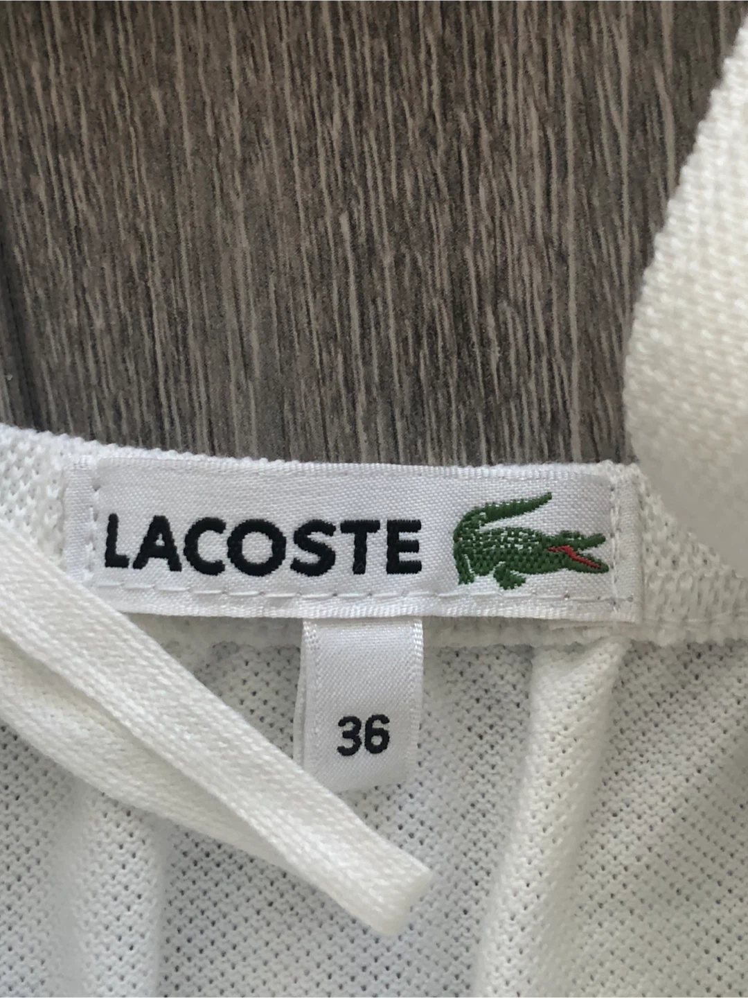 White Lacoste Halter Top Size 36 - photo 3