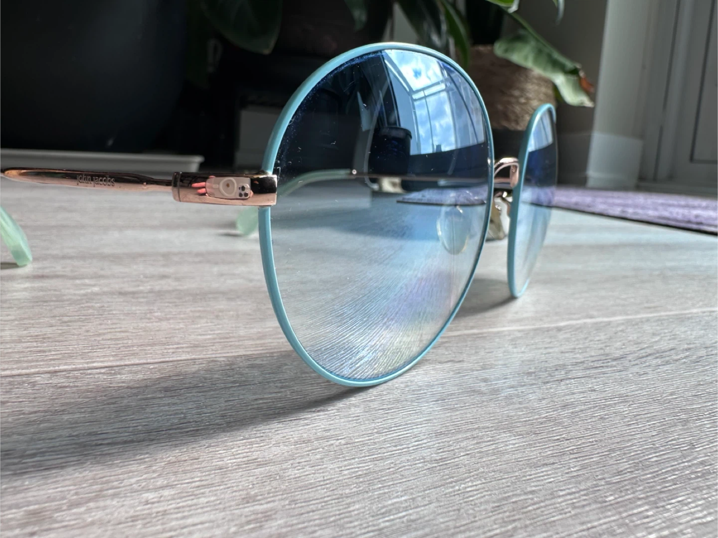 John Jacobs Round Blue Tinted Glasses - photo 4