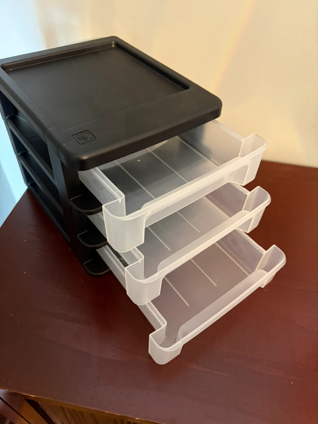 IRIS 3-Drawer Organizer Black - photo 3