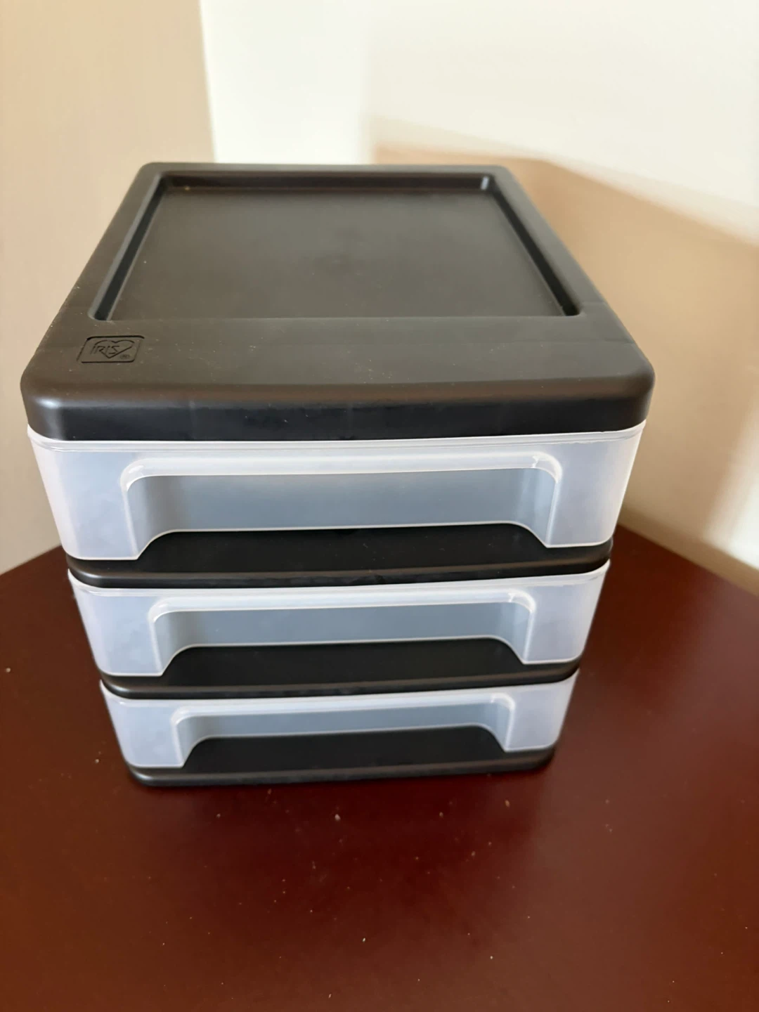 IRIS 3-Drawer Organizer Black