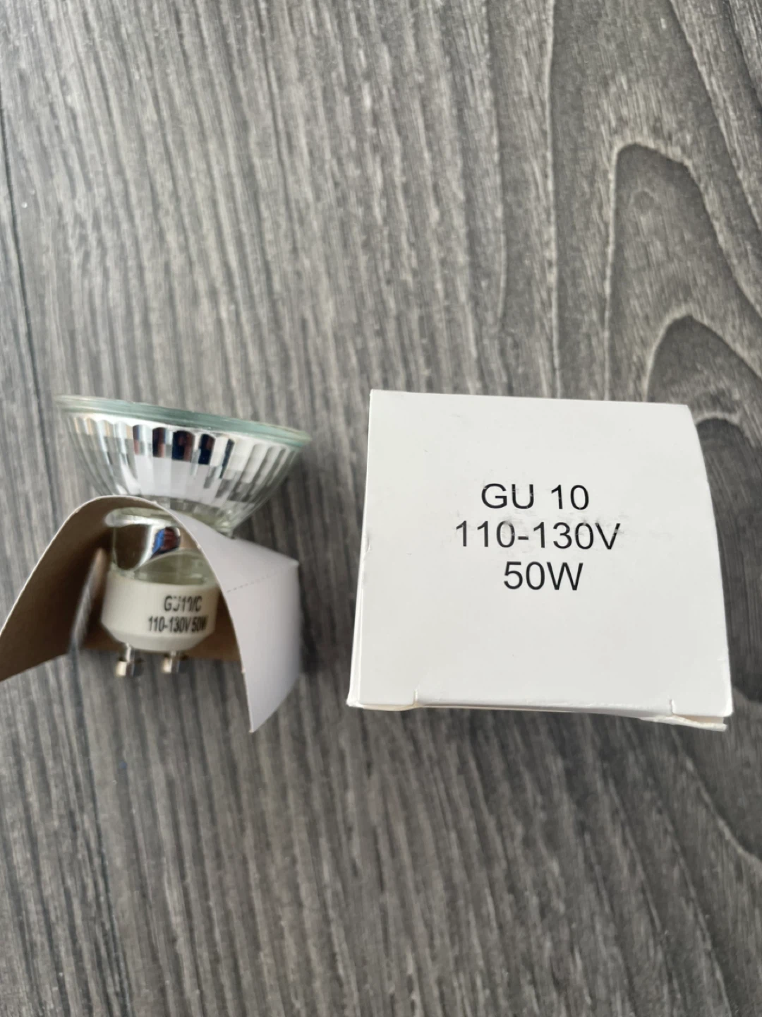 GU 10 Halogen Light Bulb - 110-130V 50W