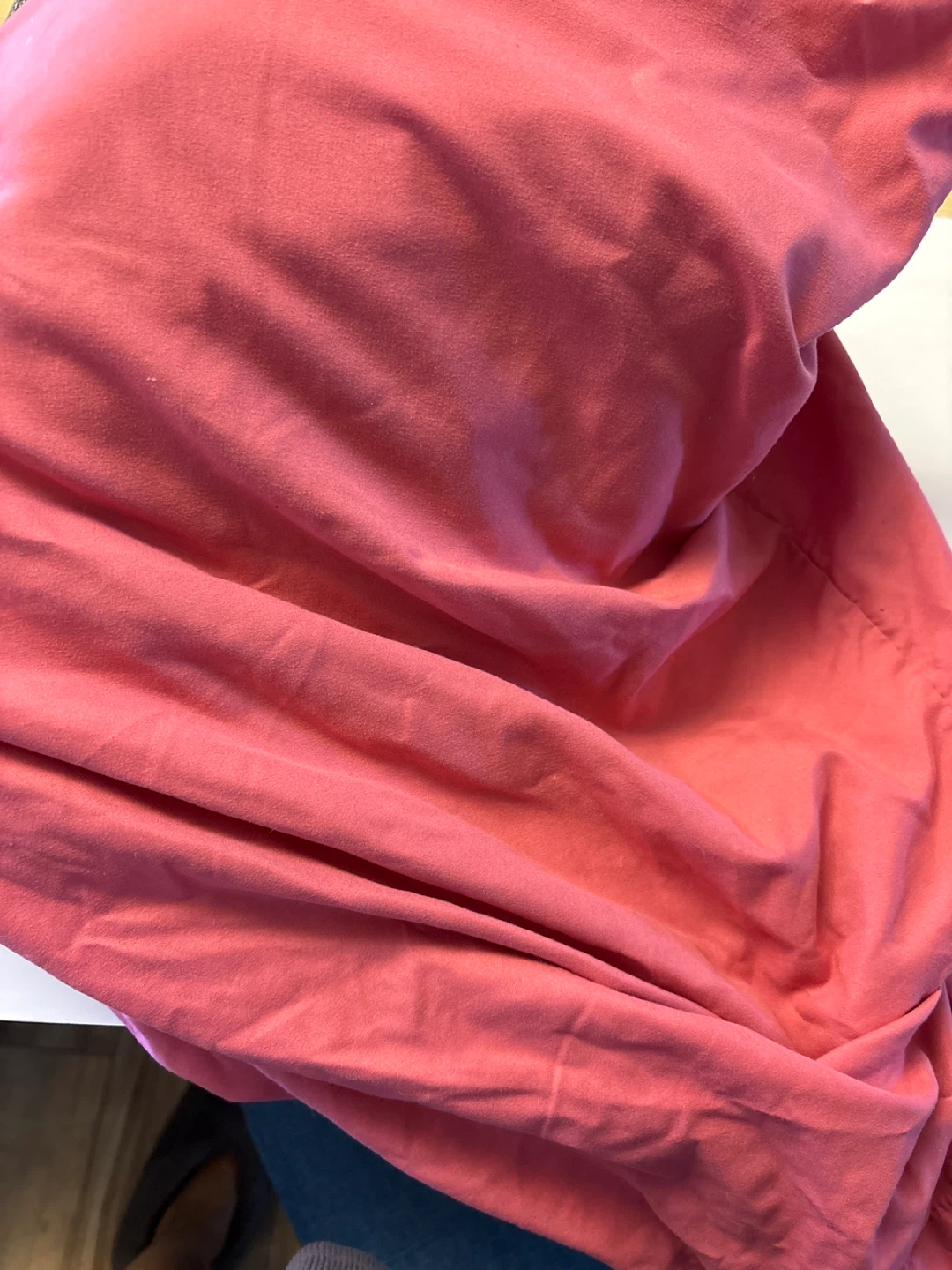 Bright Pink Cotton 4/queen size bed set