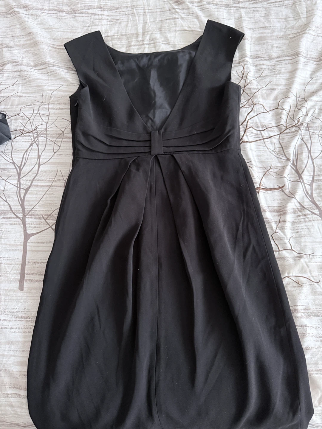 Suzi Chin Maggy Boutique Black Cap Sleeve Dress Size 10 - photo 2