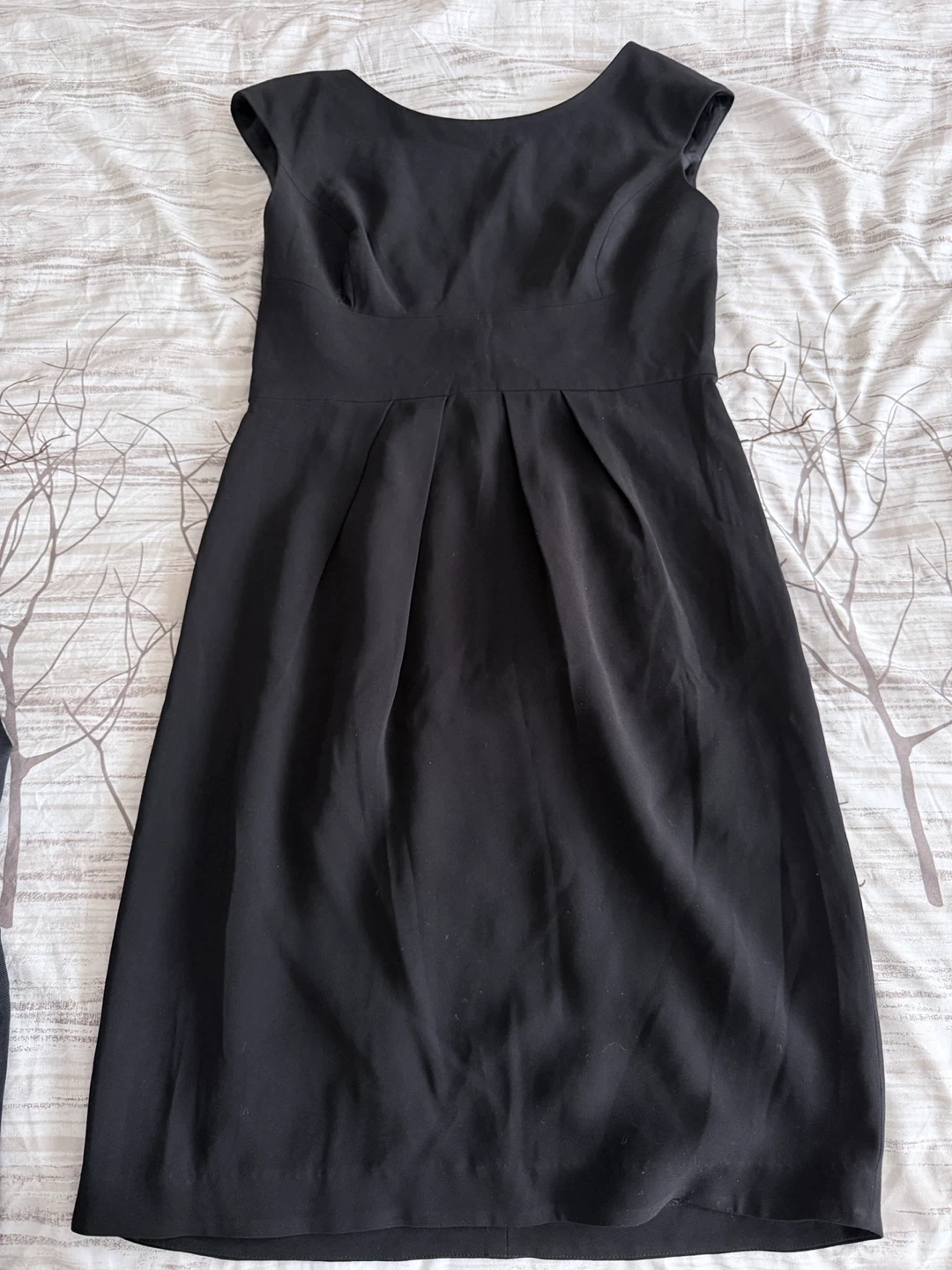 Suzi Chin Maggy Boutique Black Cap Sleeve Dress Size 10