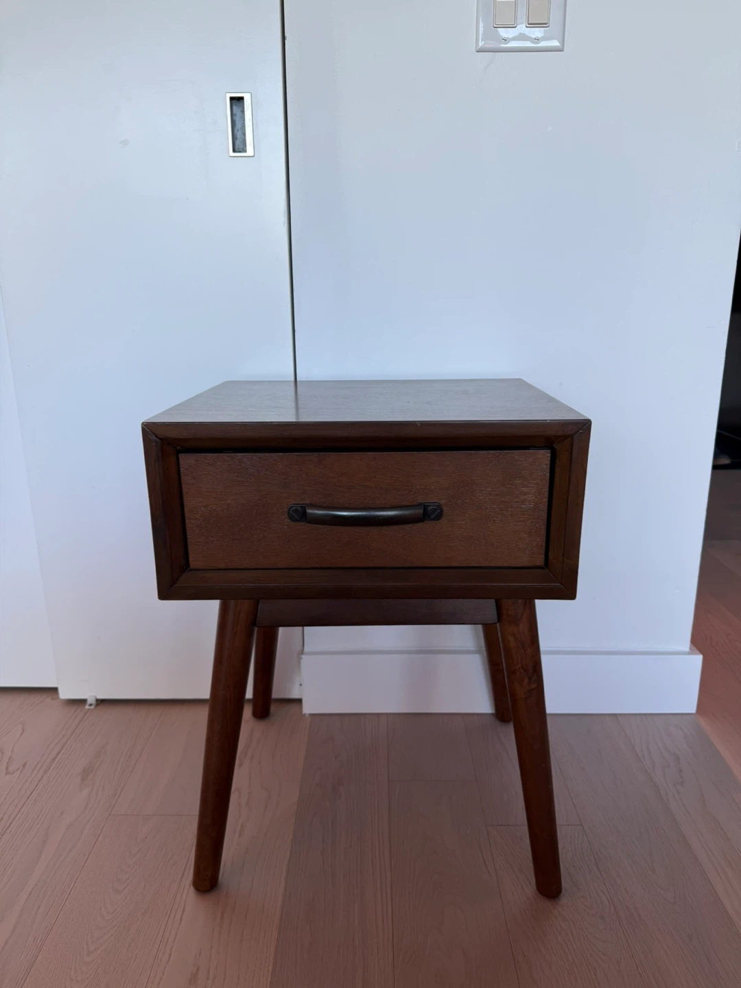 Mid-century style wooden nightstand/side table (MCM)