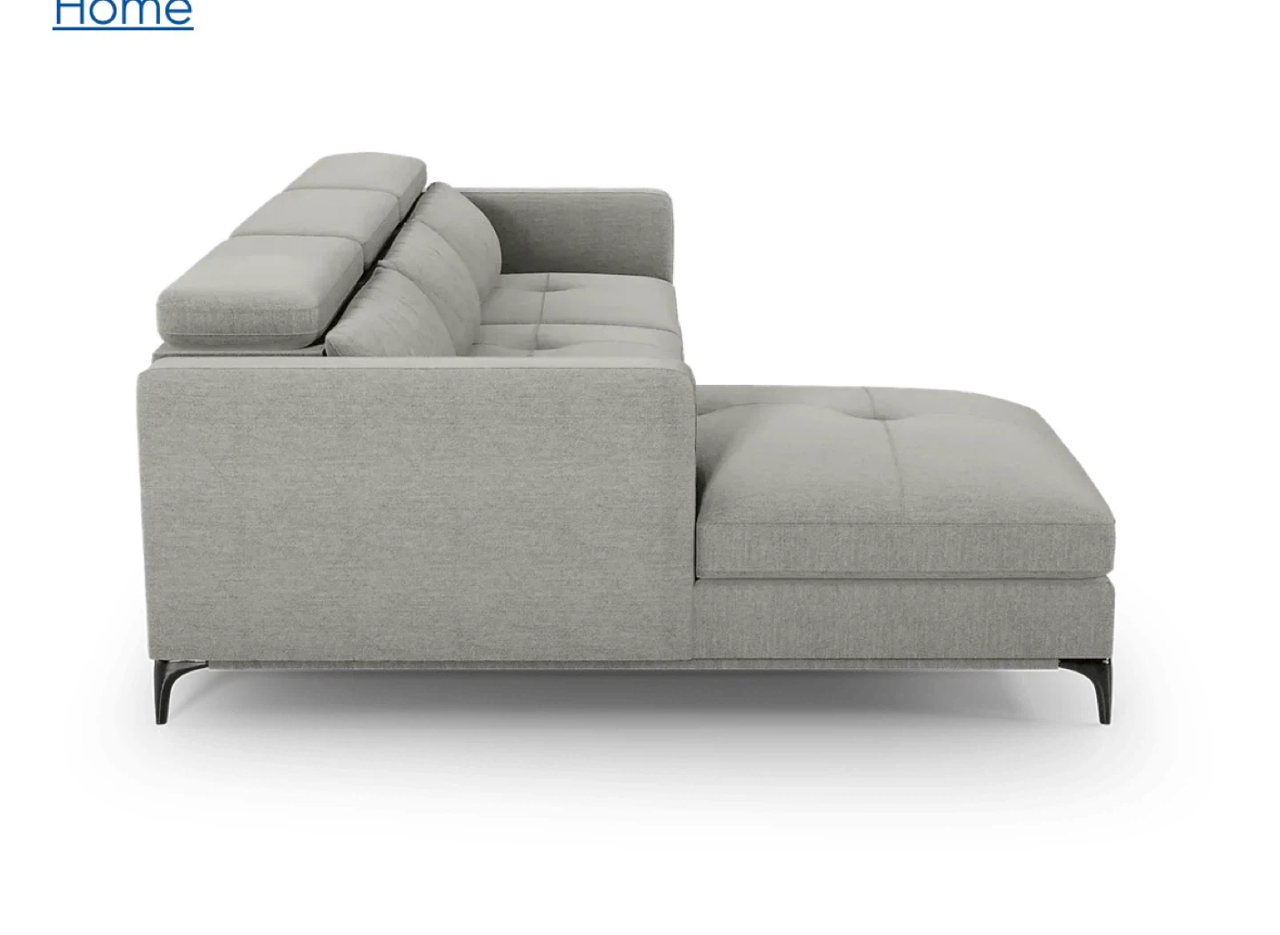 Sofia Vegara Grey Sectional Sofa w/ Reclining Headrests/Ottoman - photo 4