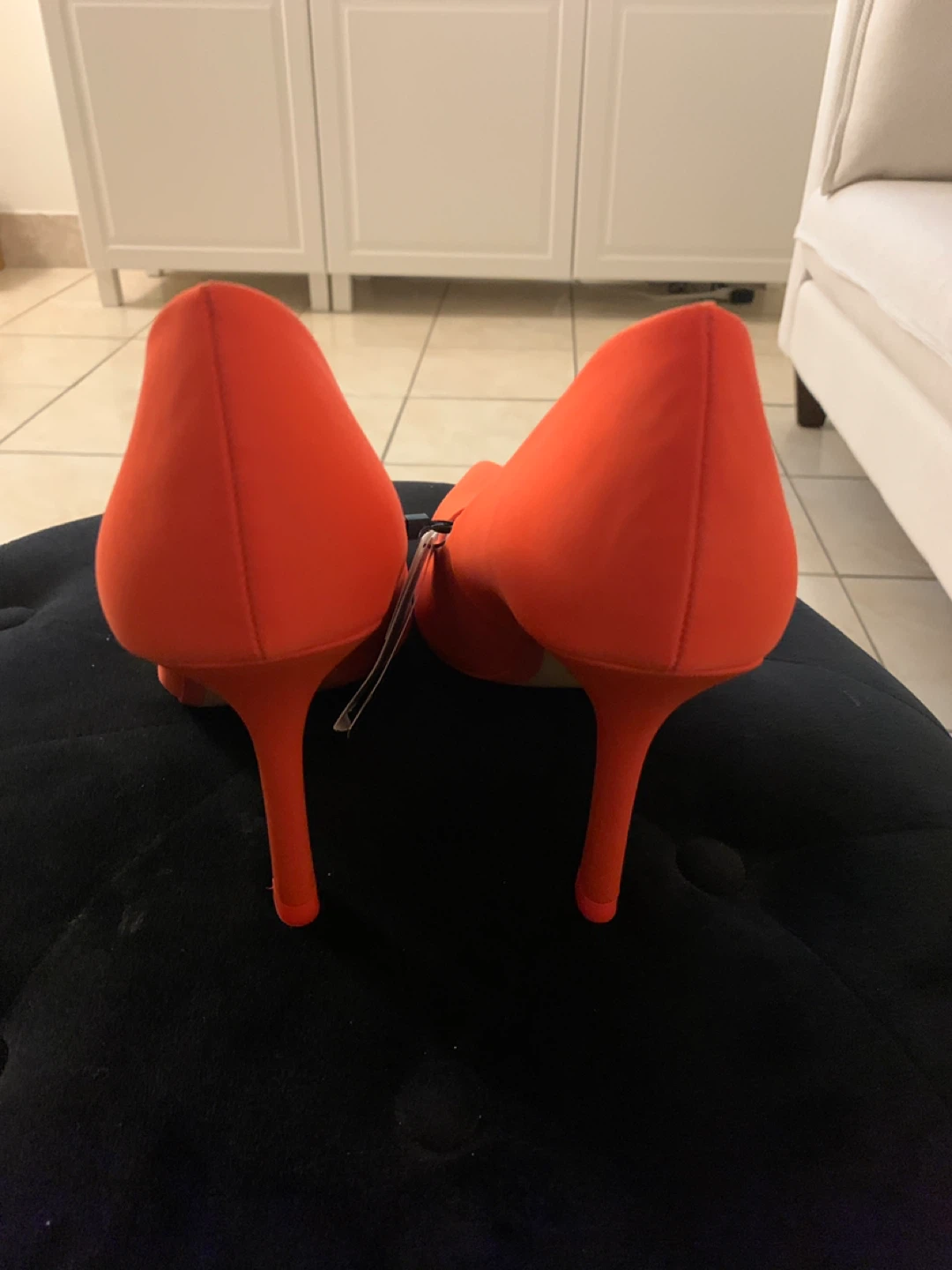 Zara Women's Orange Stiletto Heel Pumps Size 42 - photo 5