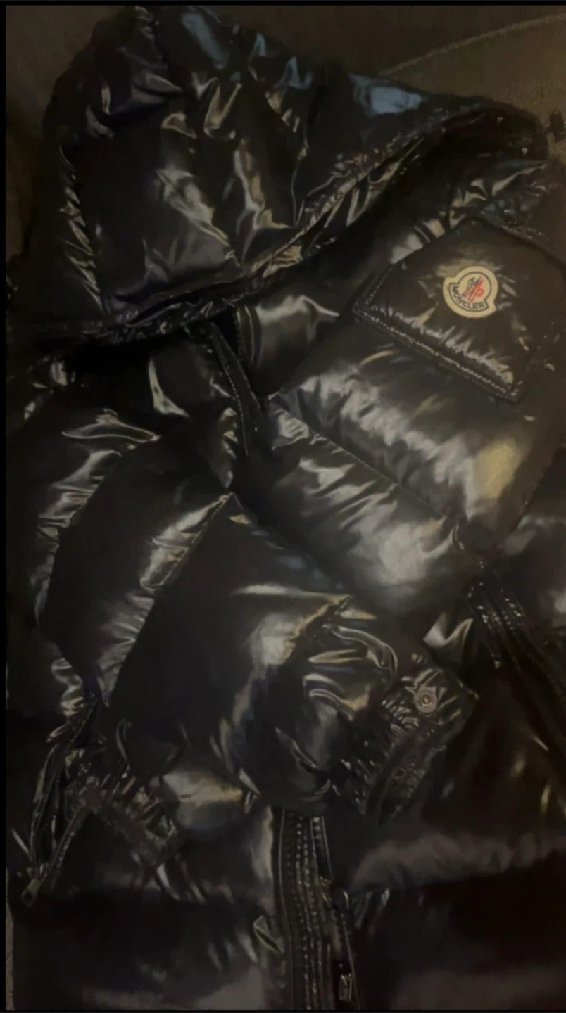 Moncler Black Shiny Puffer Jacket