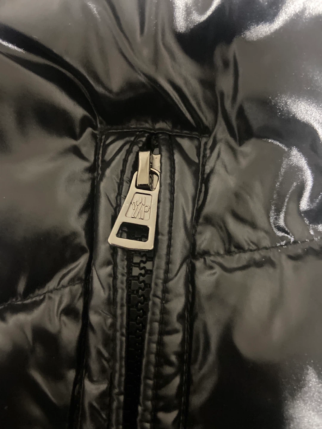 Moncler Black Shiny Puffer Jacket - photo 5