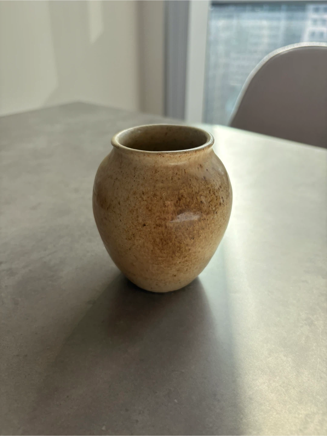 Small Handmade Pottery Vase – Warm Rustic Glaze