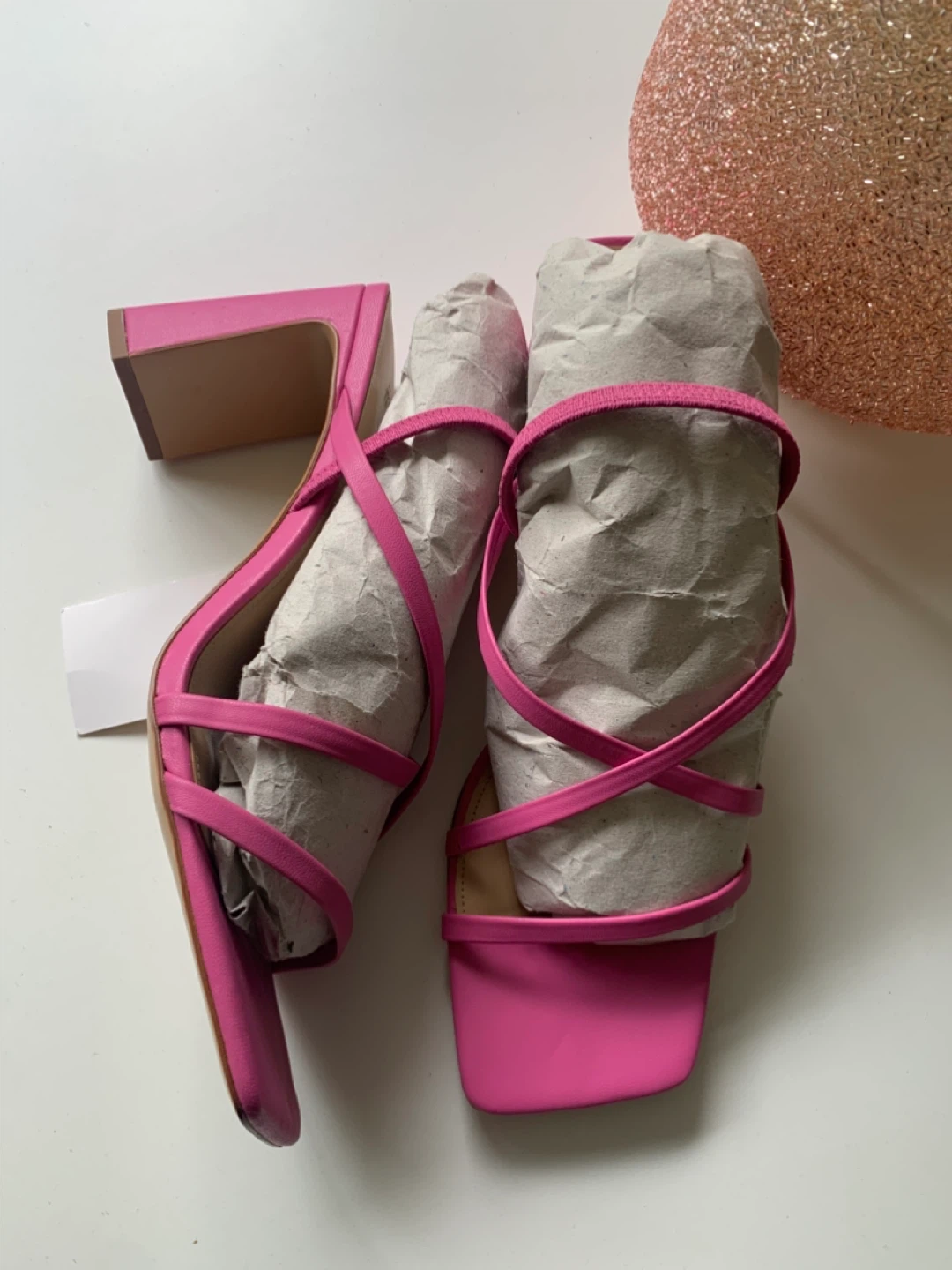 Pink Strappy Block Heel Sandals - Size 11 US / 42 EUR - photo 2