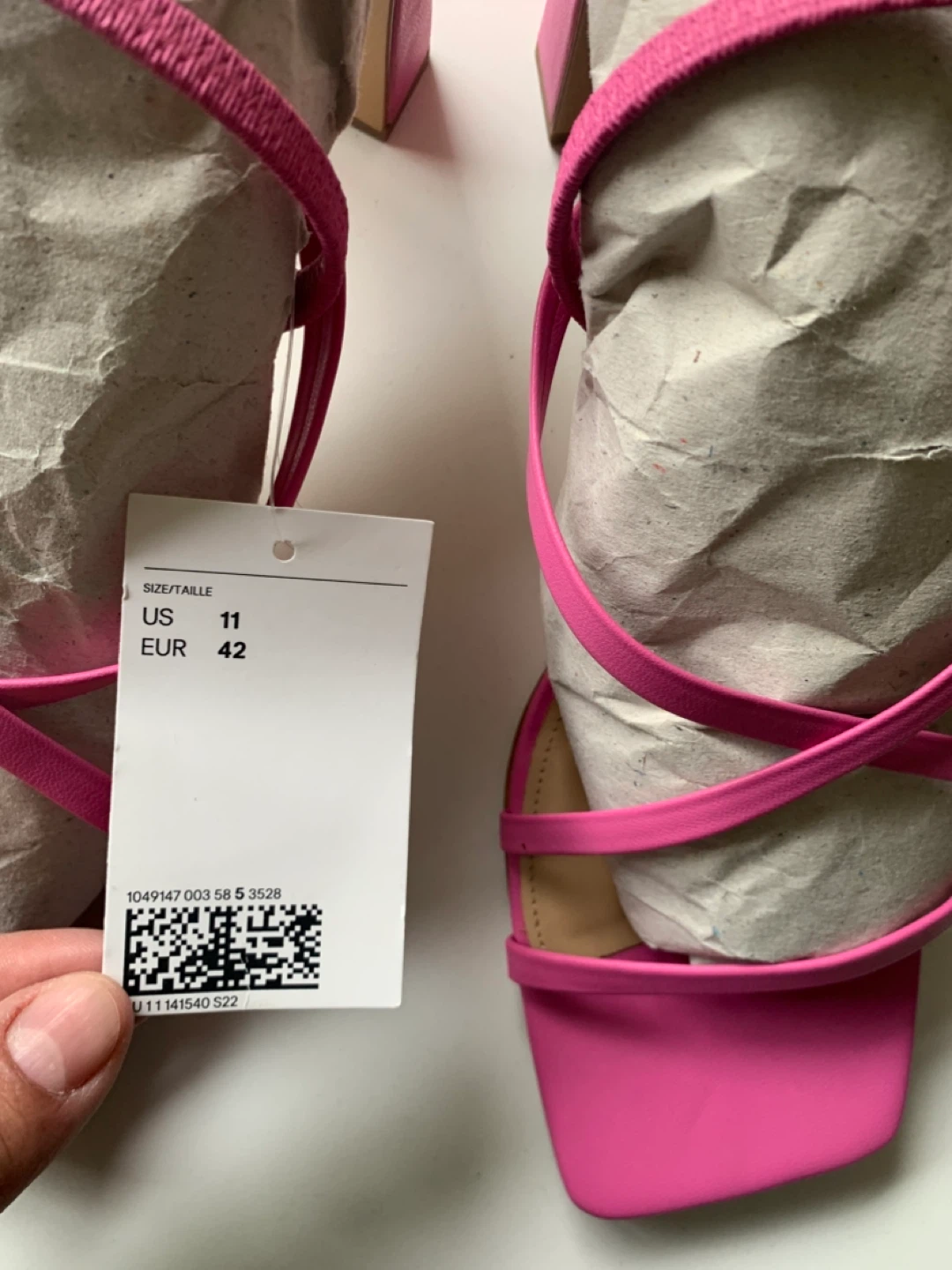 Pink Strappy Block Heel Sandals - Size 11 US / 42 EUR - photo 3