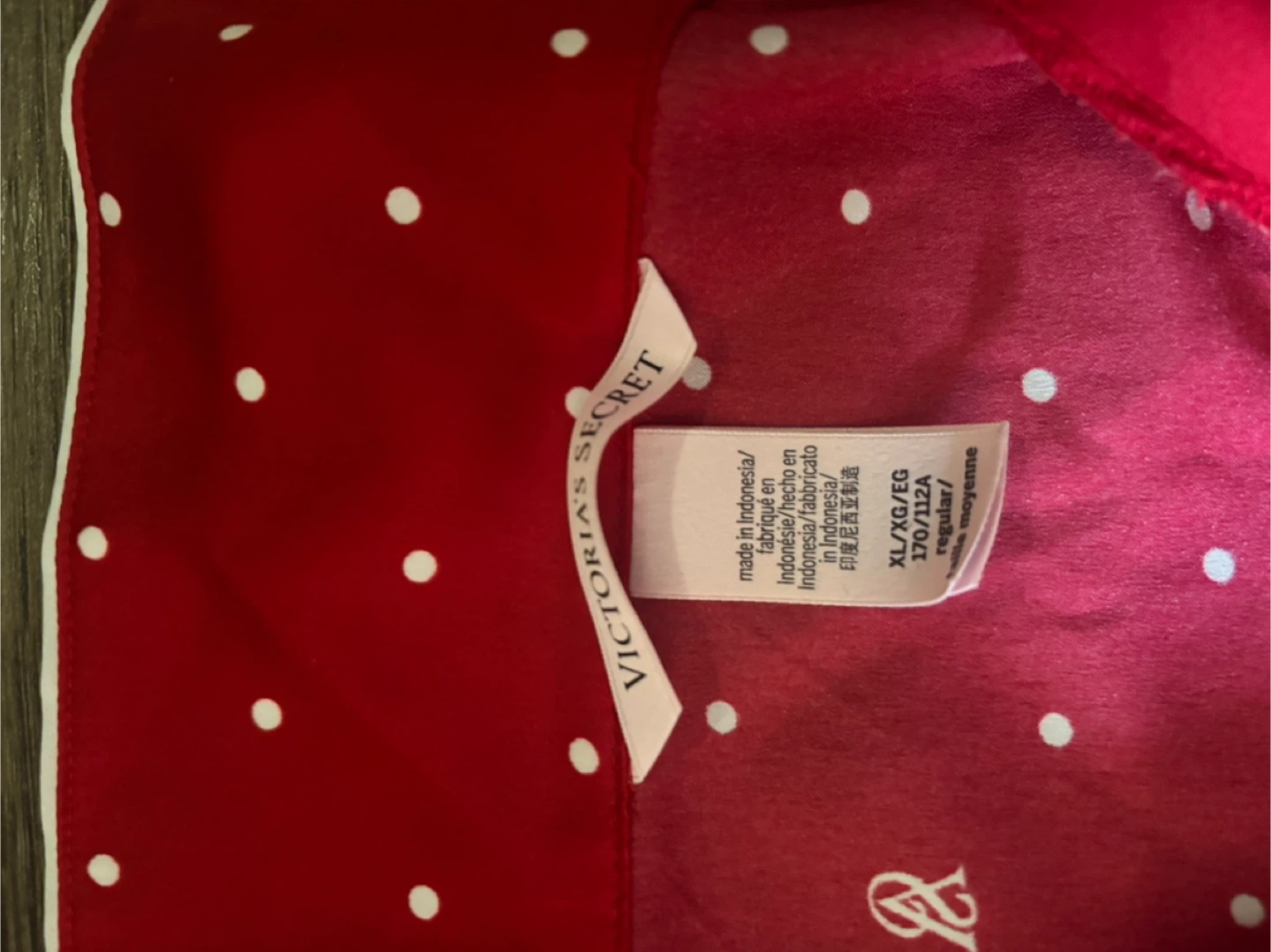 Victoria's Secret Red Polka Dot Pajama Set XL - photo 4