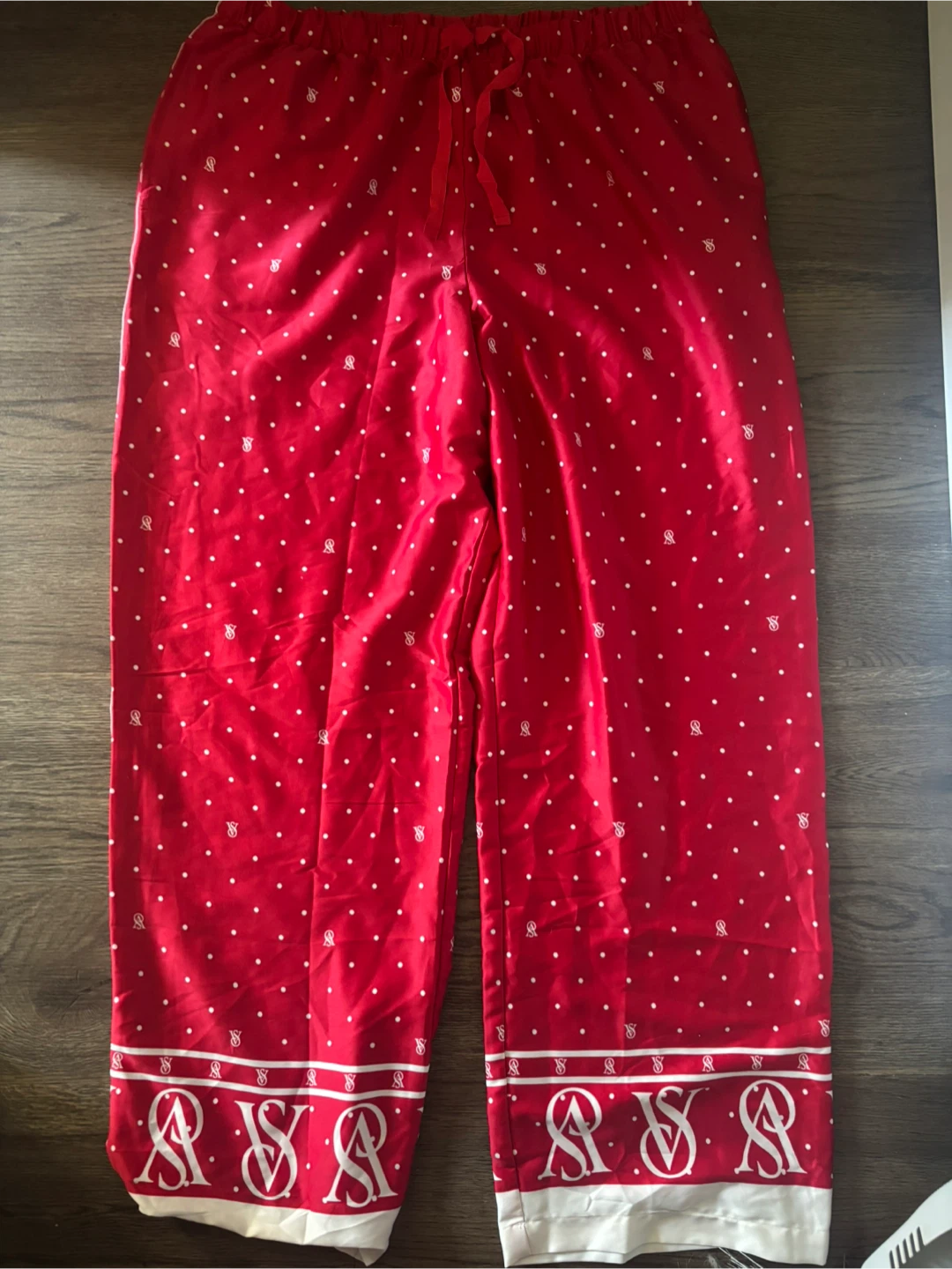 Victoria's Secret Red Polka Dot Pajama Set XL