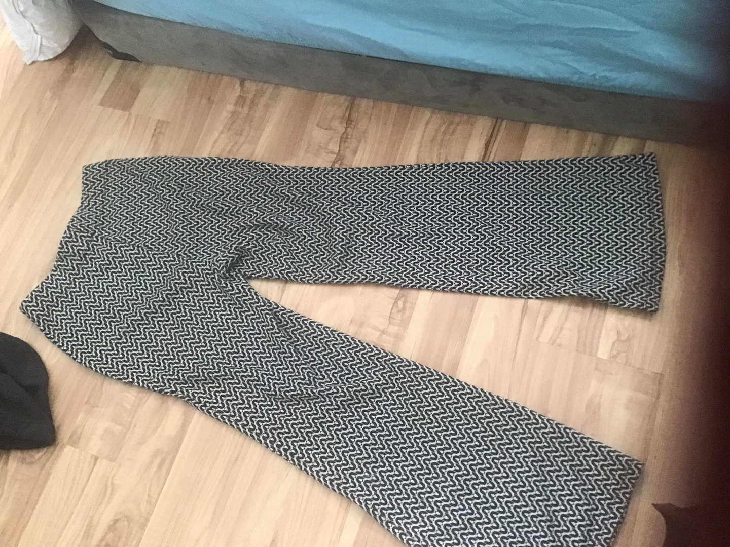 Black and White Patterned Pants