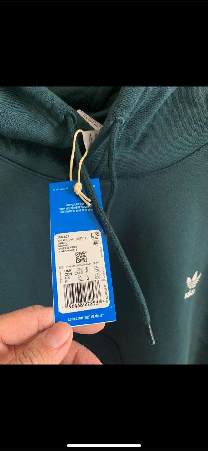 Adidas Essentials Hoodie and Pants Set - Teal - photo 3