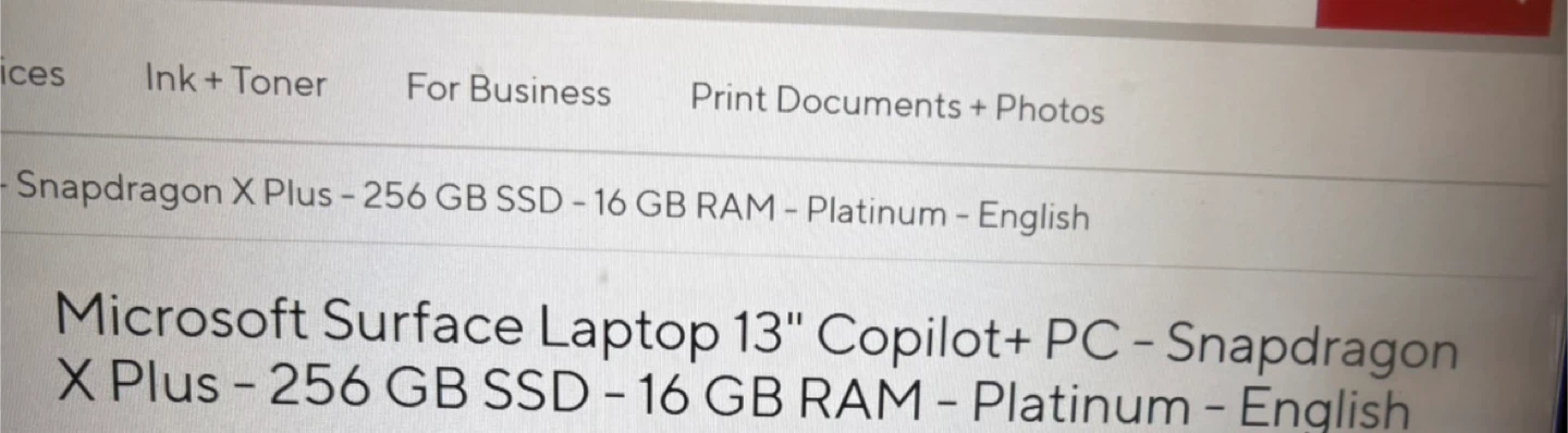 Microsoft Surface 13" Snapdragon X Plus Platinum - photo 2