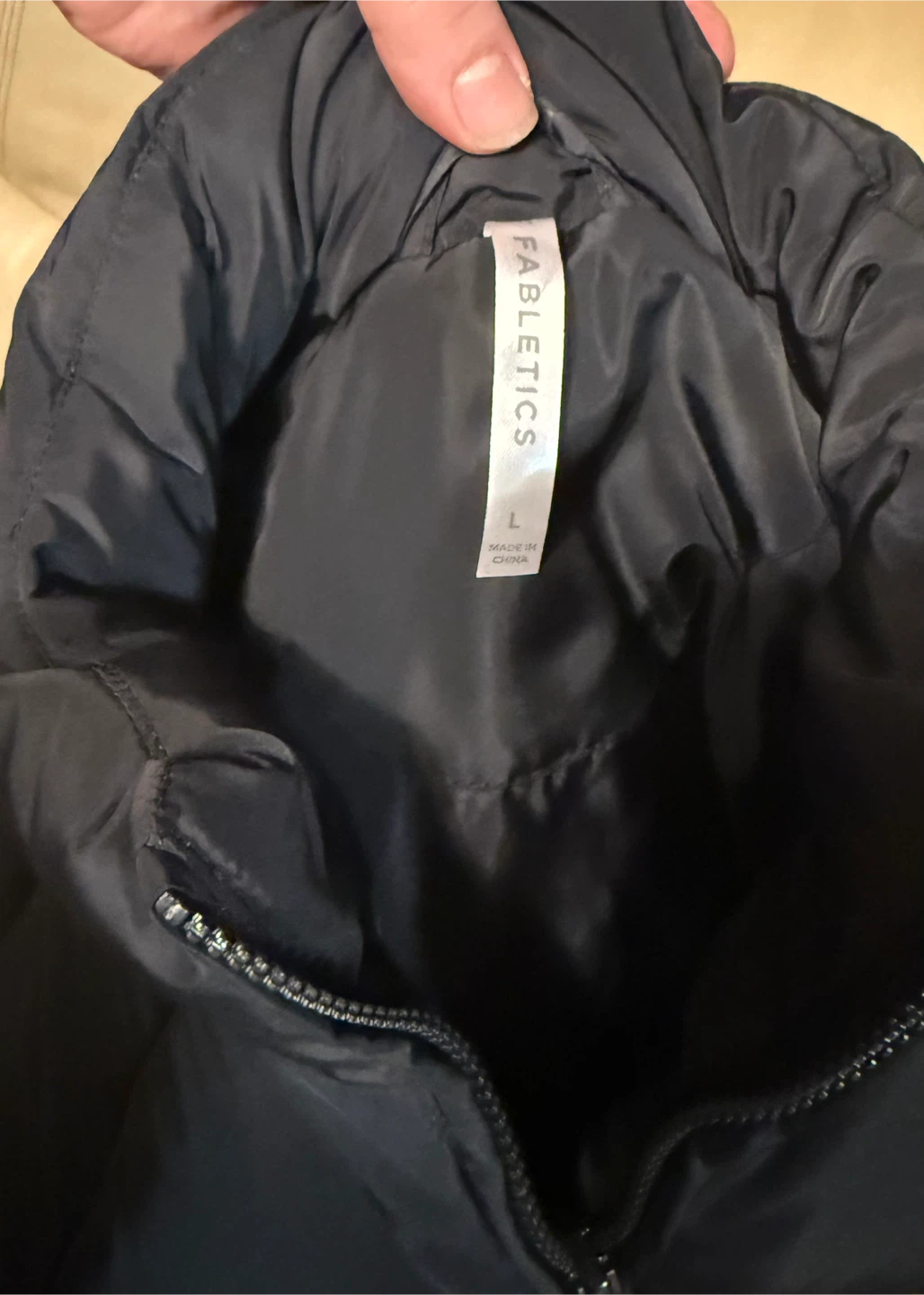 Fabletics Puffer Jacket with Belt, size L, $50 - photo 3