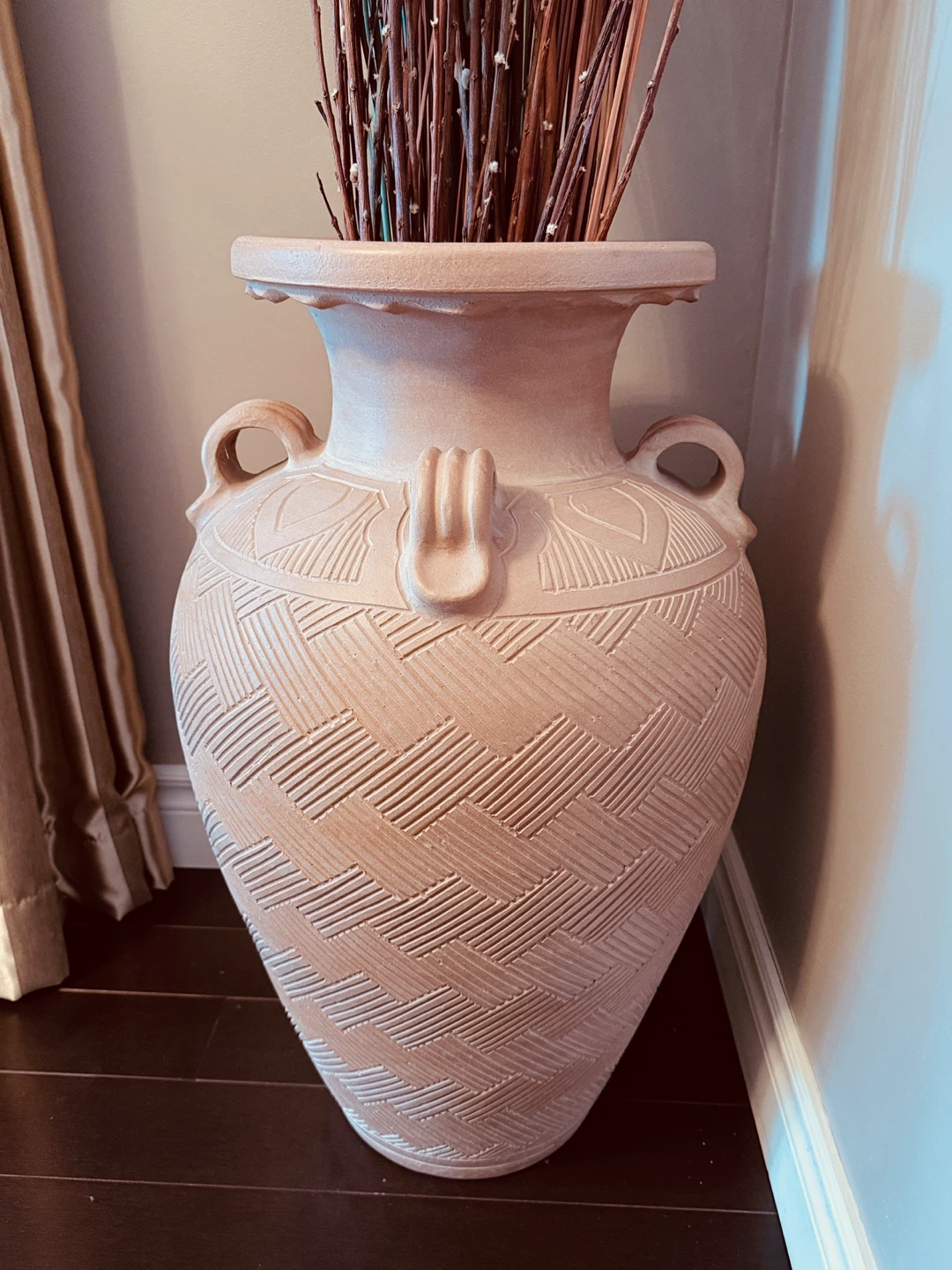Large Decorative Terra Cotta Vase - photo 2
