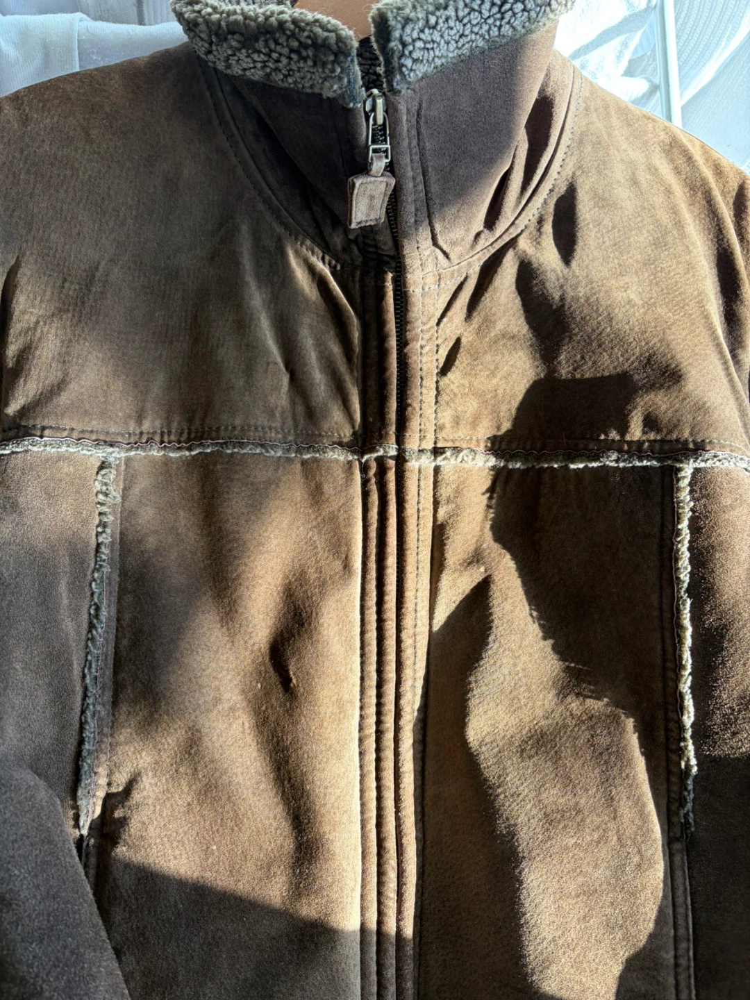 Vintage Brown Suede Jacket - photo 3