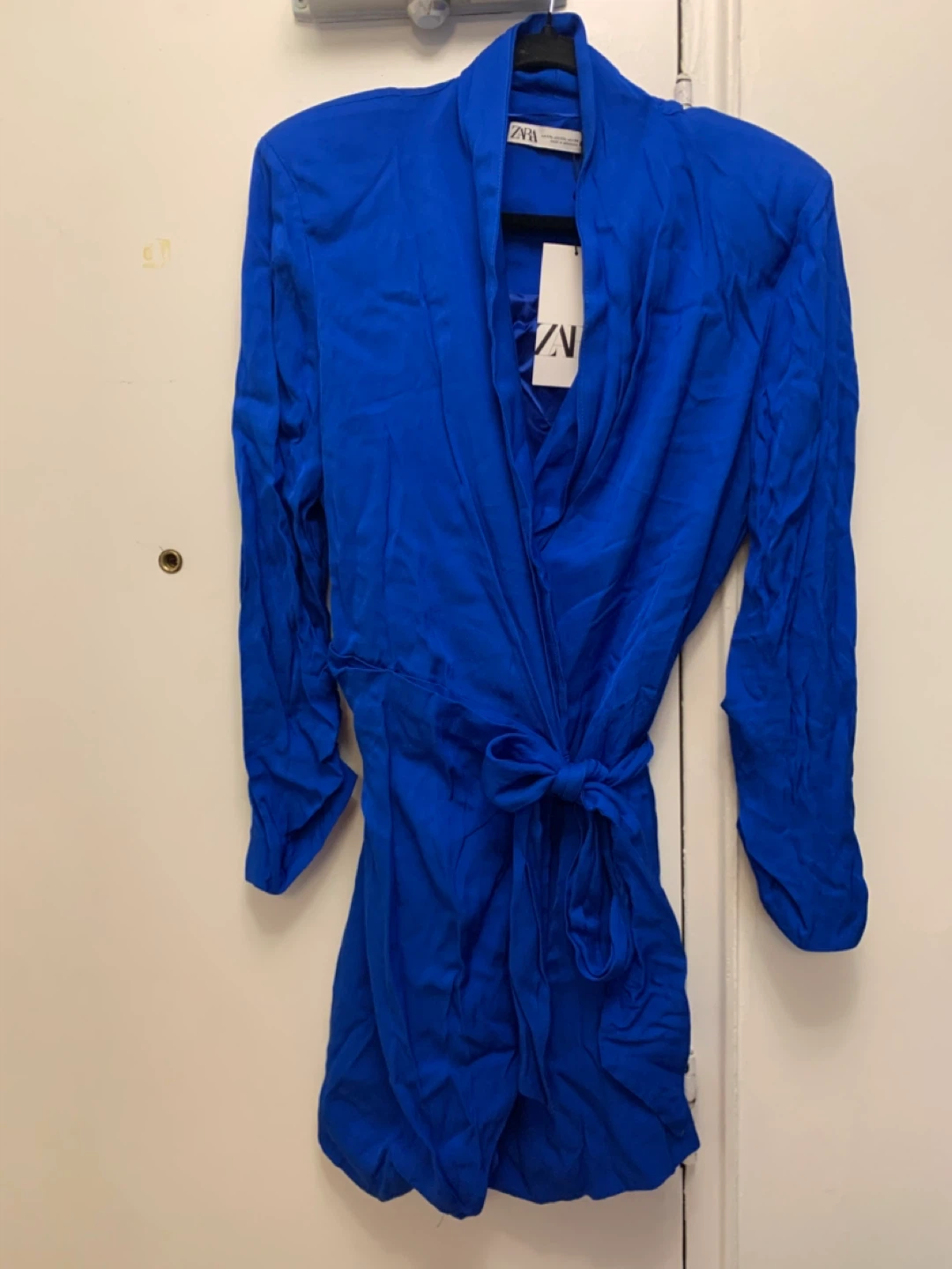 Zara Blue Wrap Dress - Size XXL