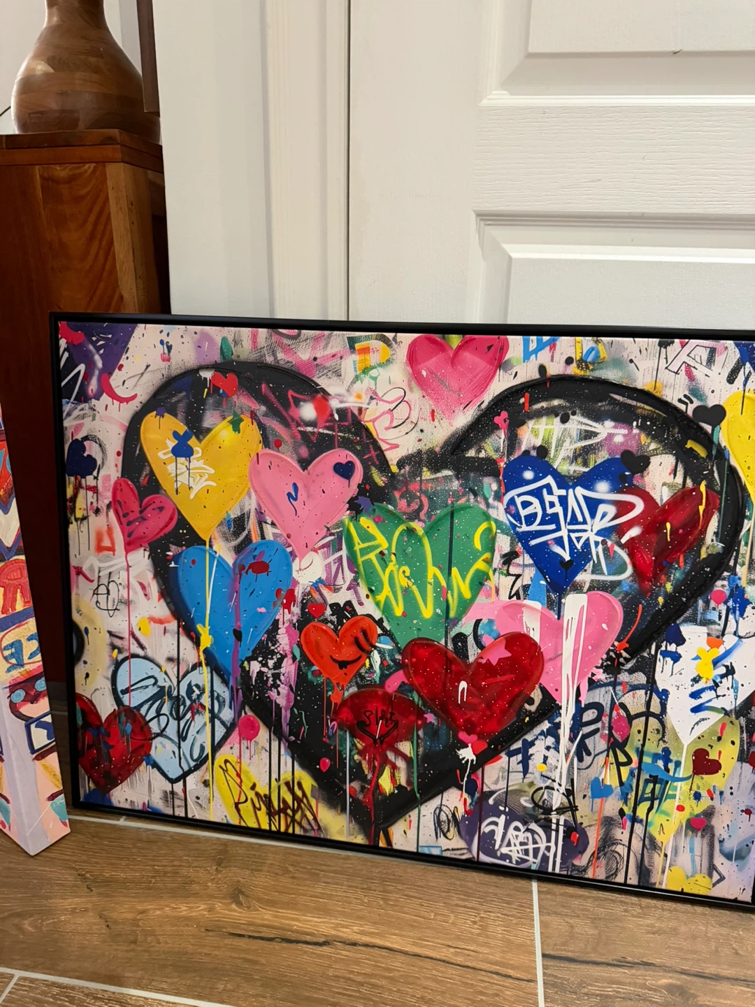 Graffiti Heart Artwork - 81 x 62 cm