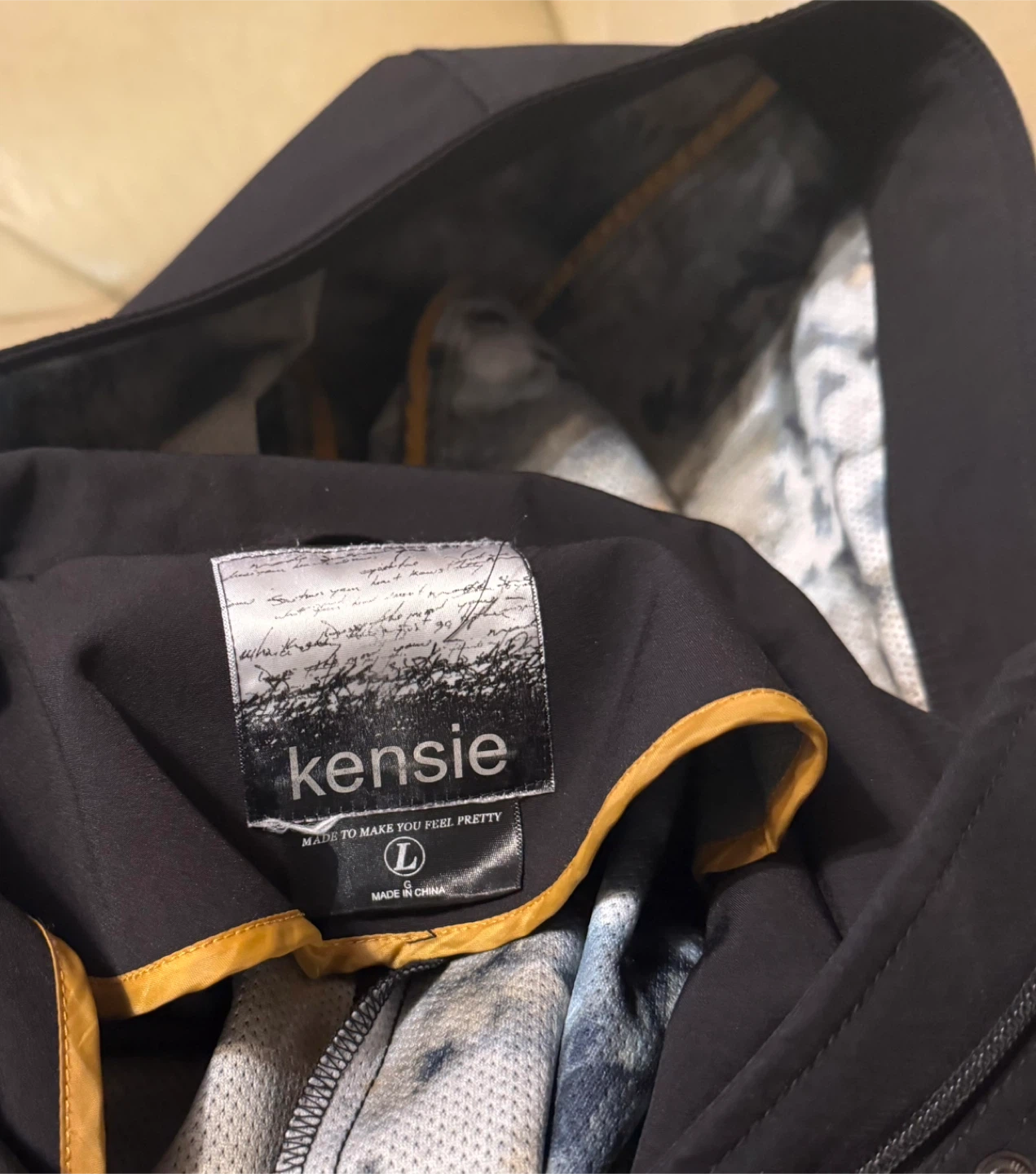 Kensie Women's Black Hooded Jacket by - Size L, $20 - photo 3