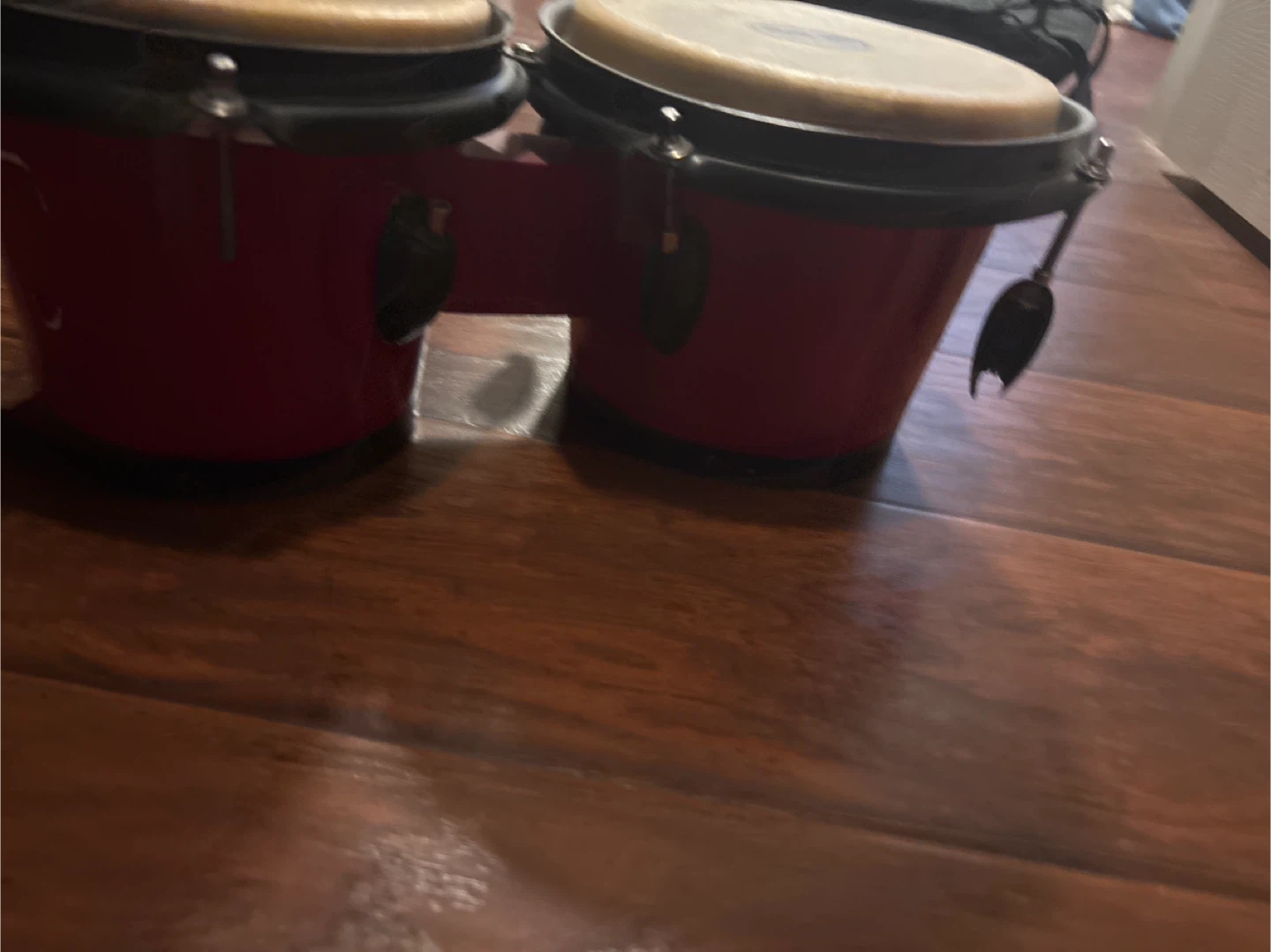 Red Bongo Drums(has some issues - photo 2