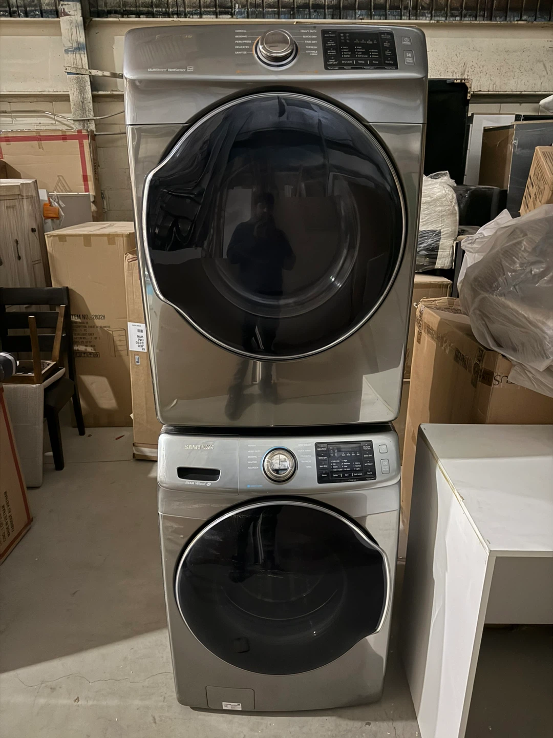 Samsung Front Load Washer and Dryer Stackable Set