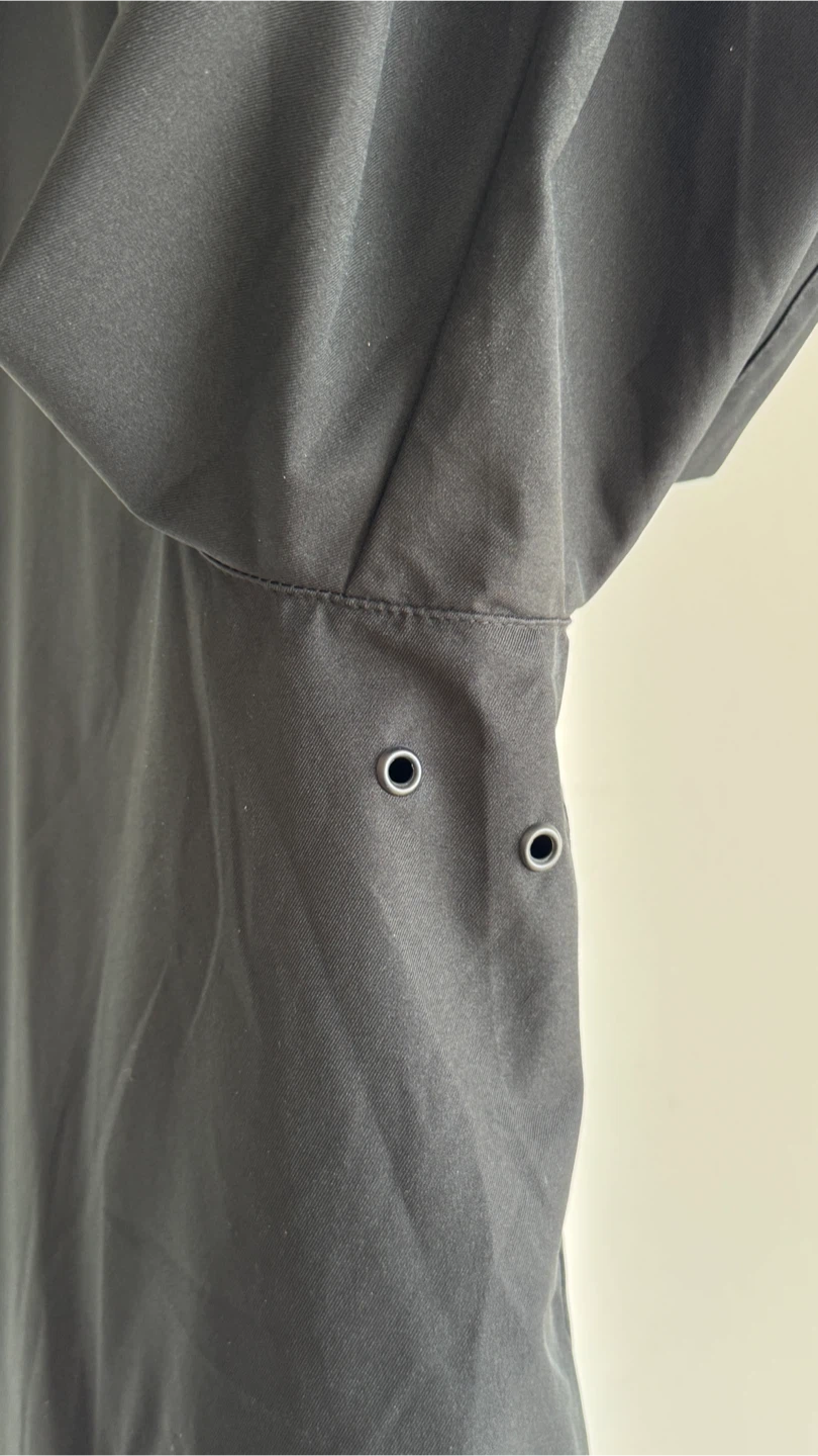 Zara Black Hooded Rain Jacket XL - photo 5