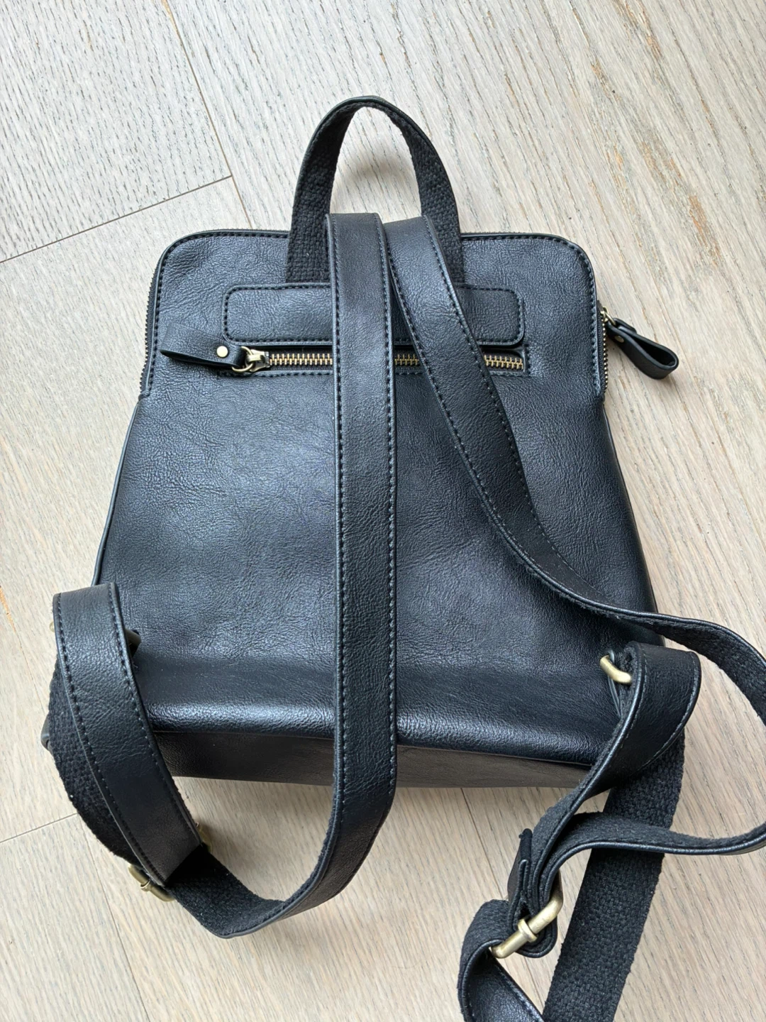 Black Leather Backpack - photo 2