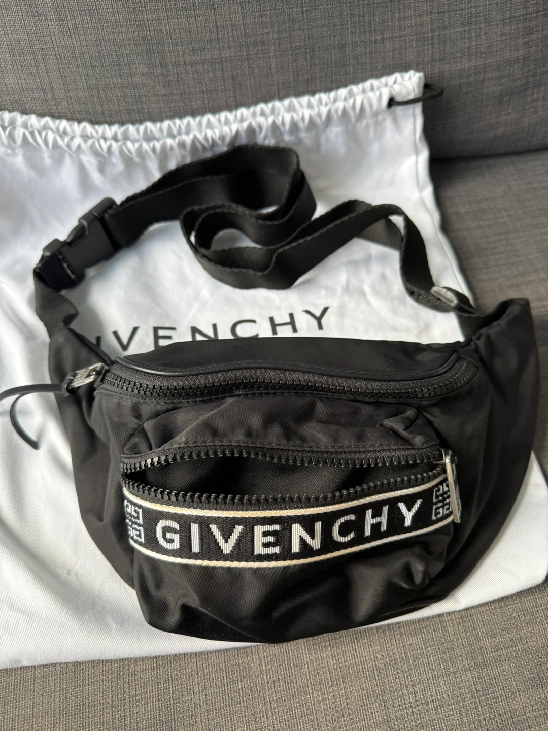 Givenchy Black Nylon Belt Bag - photo 2
