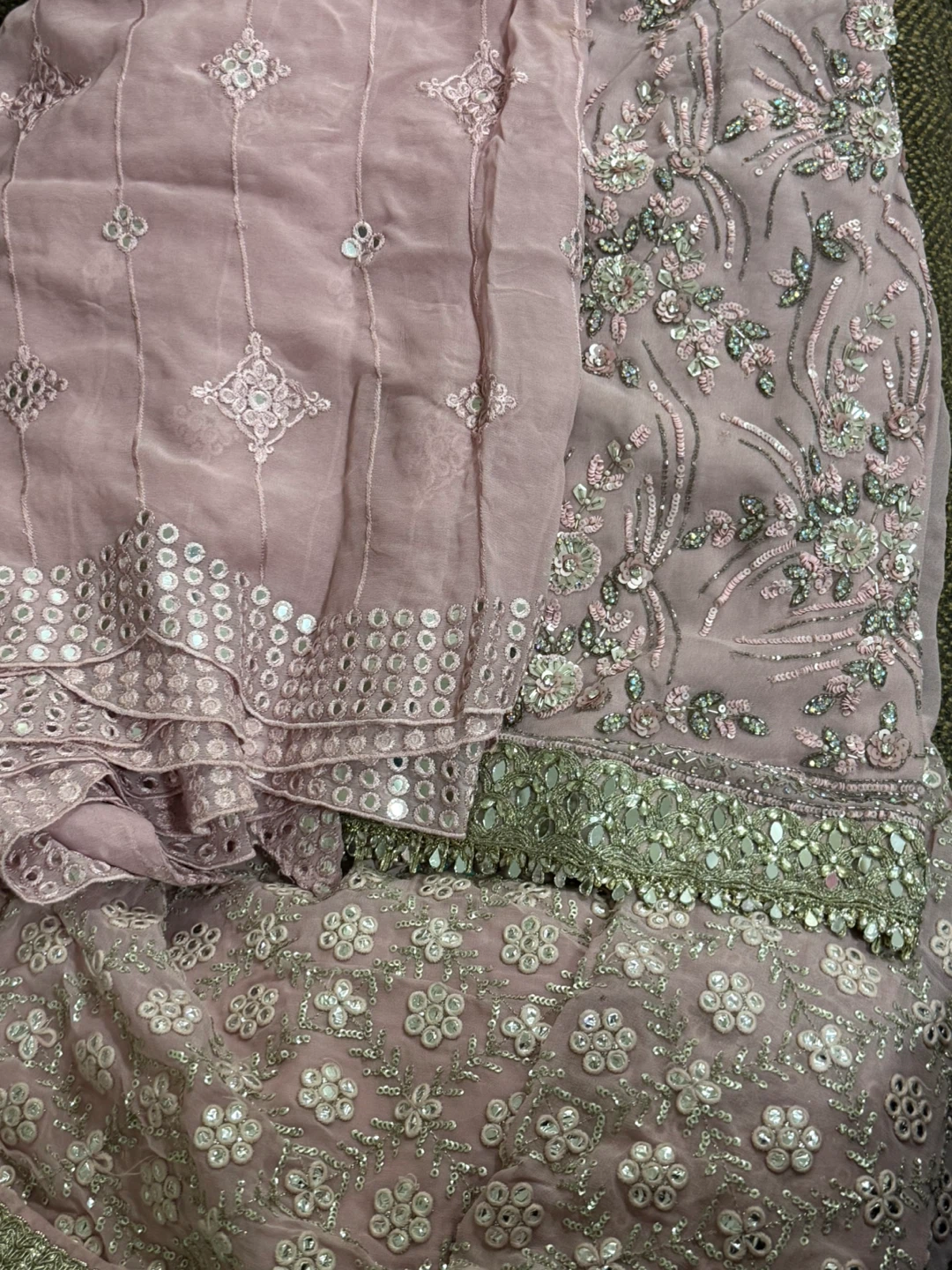 Pink Embroidered Formal Dress with Dupatta