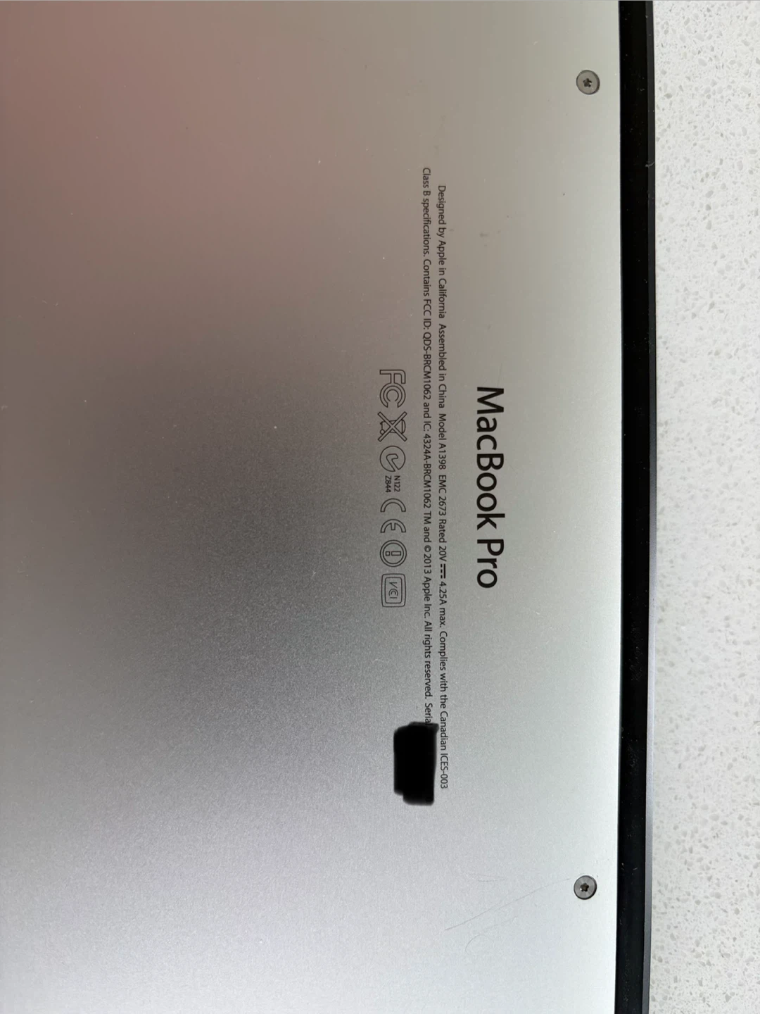 MacBook Pro 15 Retina A1398 for Parts or Repair - photo 2