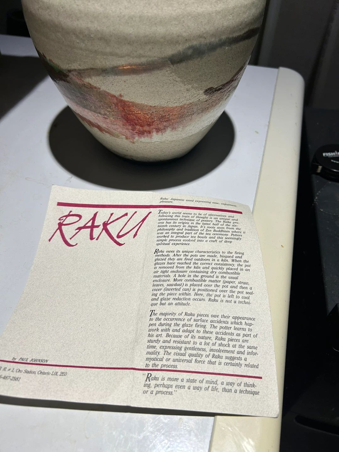 Raku Pottery Vase - photo 5