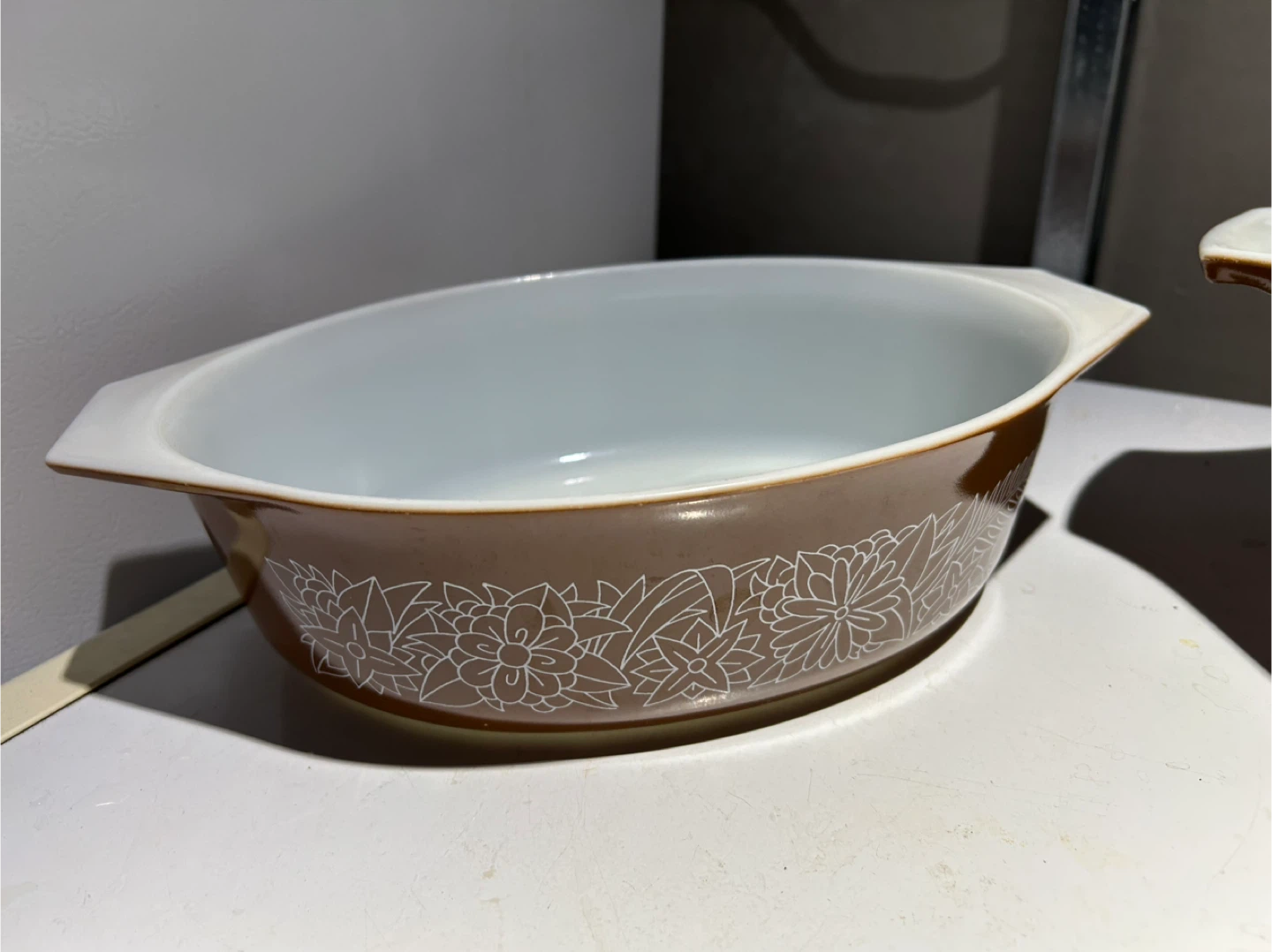 Pyrex Brown Floral Mixing Bowls Set - photo 2