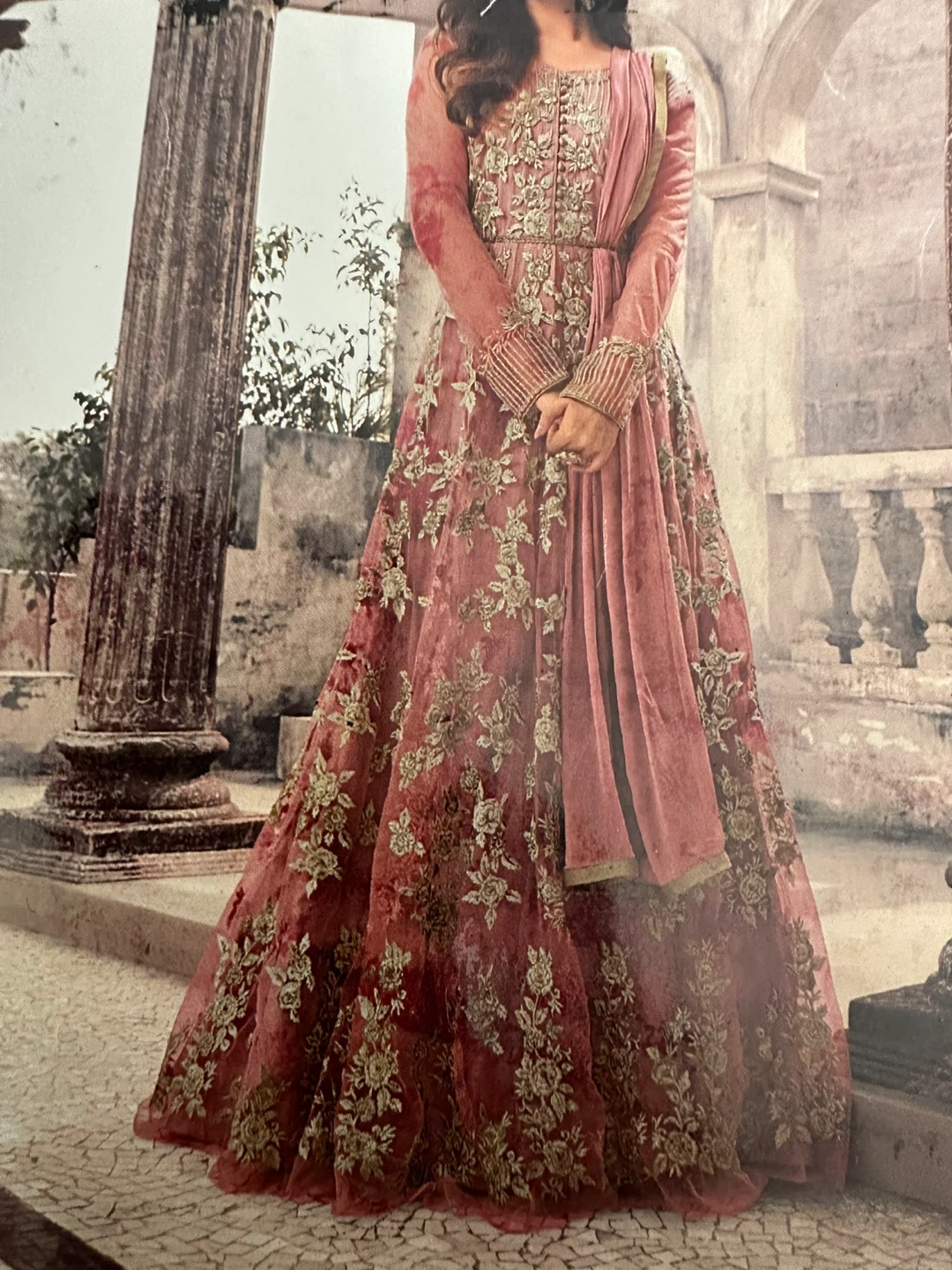 Embroidered Dress with Dupatta in xsmall - photo 3
