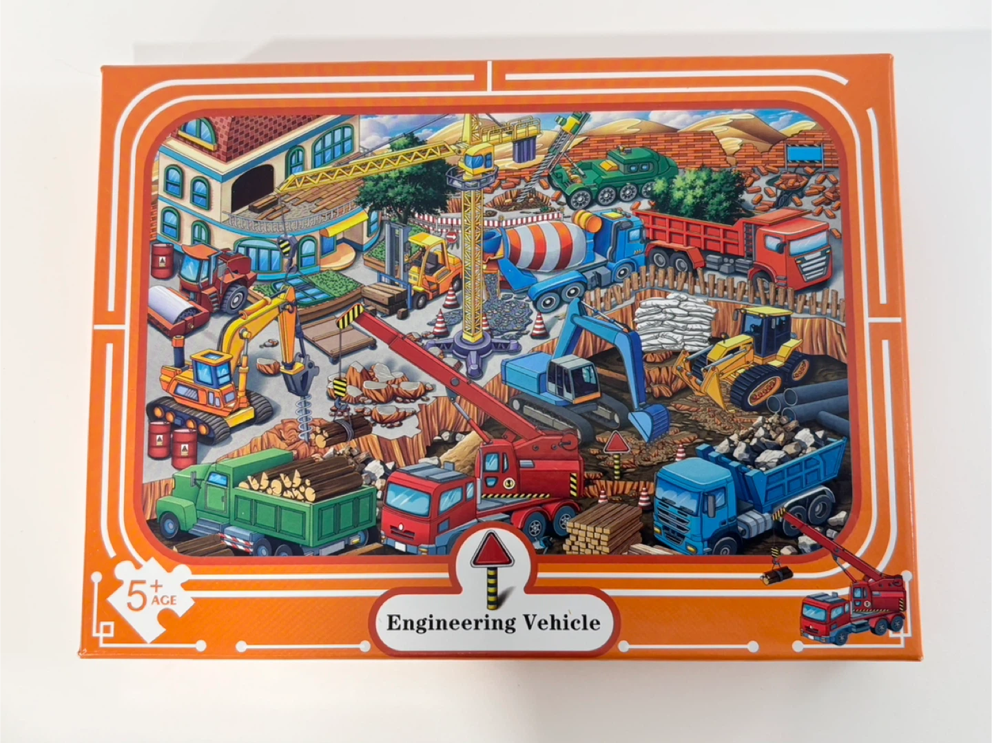 Kids puzzle ages 5-10 Engineering Vehicles cars trucks