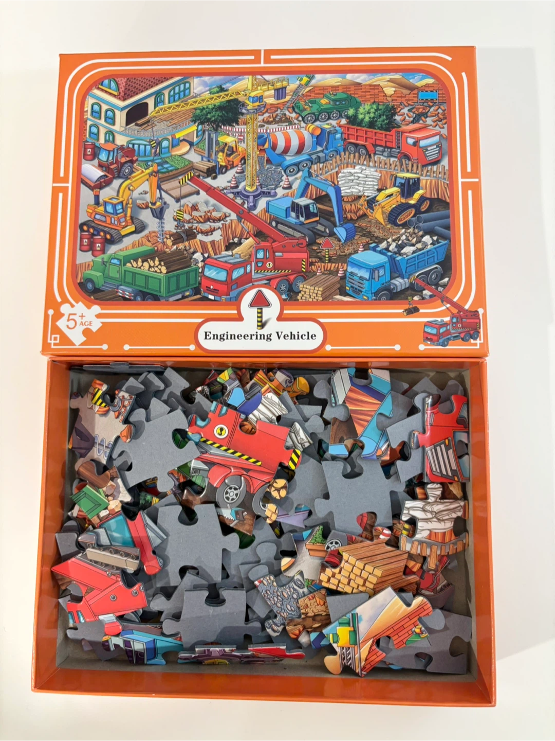 Kids puzzle ages 5-10 Engineering Vehicles cars trucks - photo 4